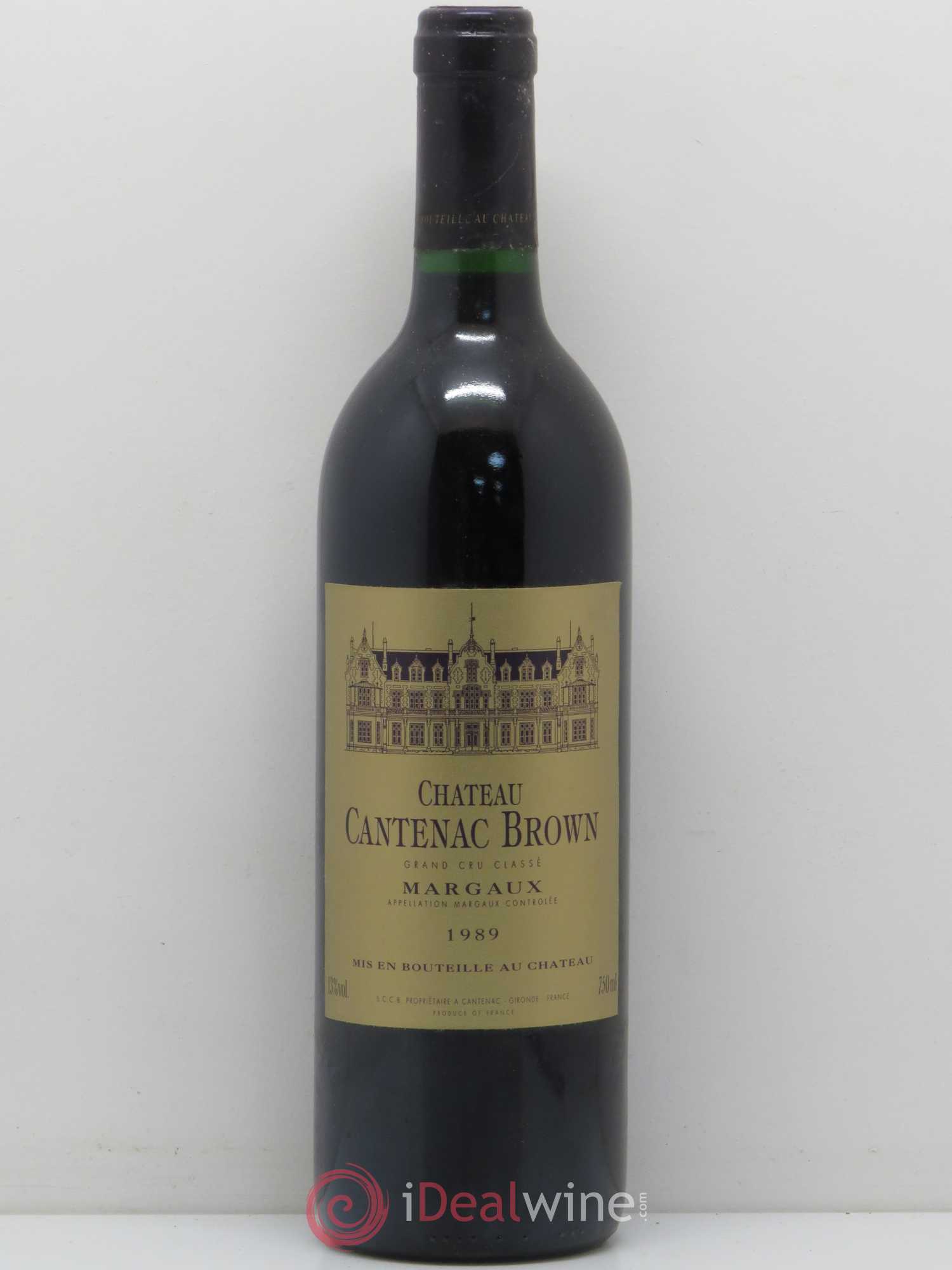 Château Cantenac Brown 3ème Grand Cru Classé 1989 - Lot de 1 bouteille - 0