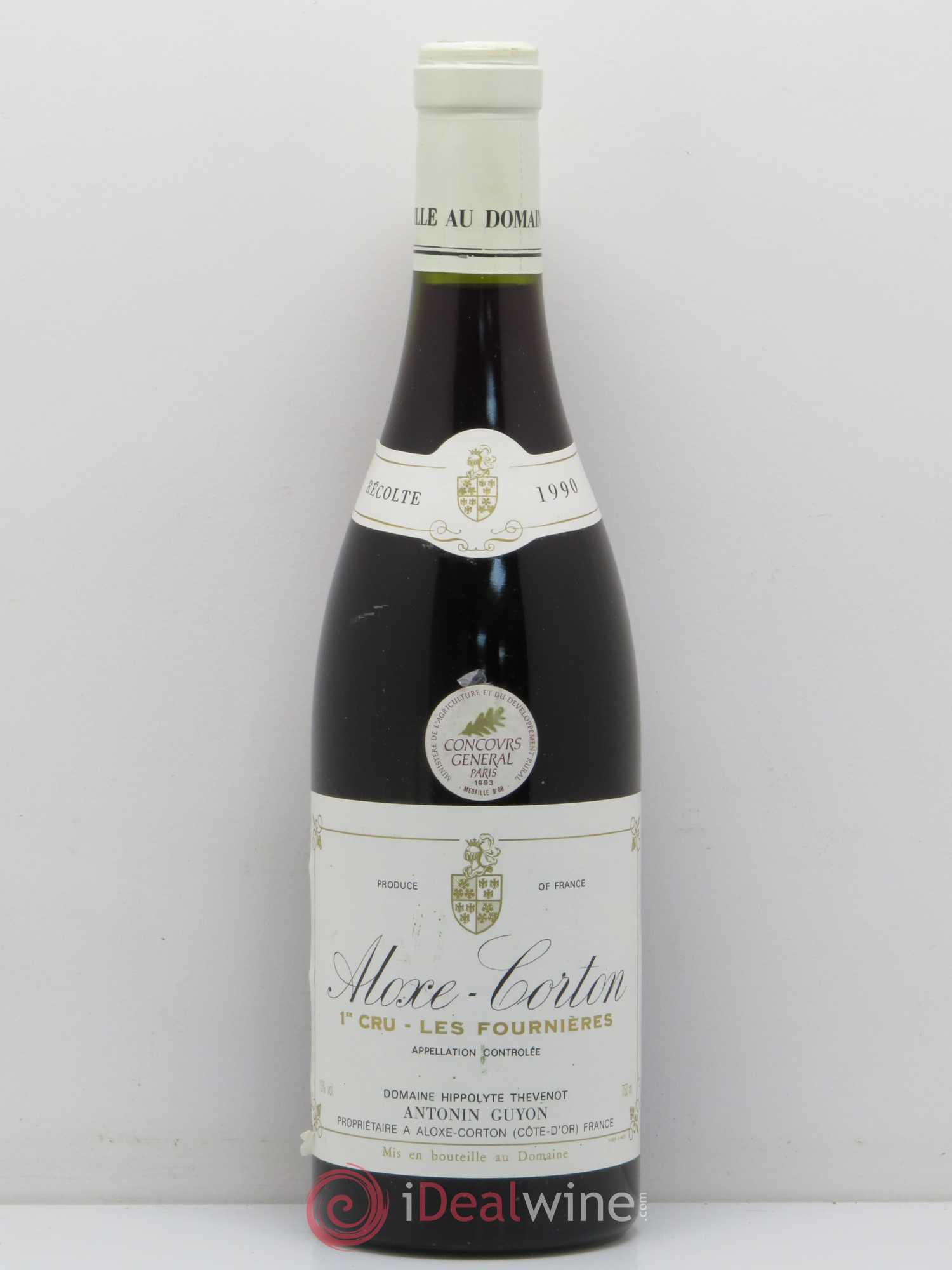 Aloxe-Corton 1er Cru Les Fournieres Antonin Guyon 1990 - Posten von 1 Flasche - 0