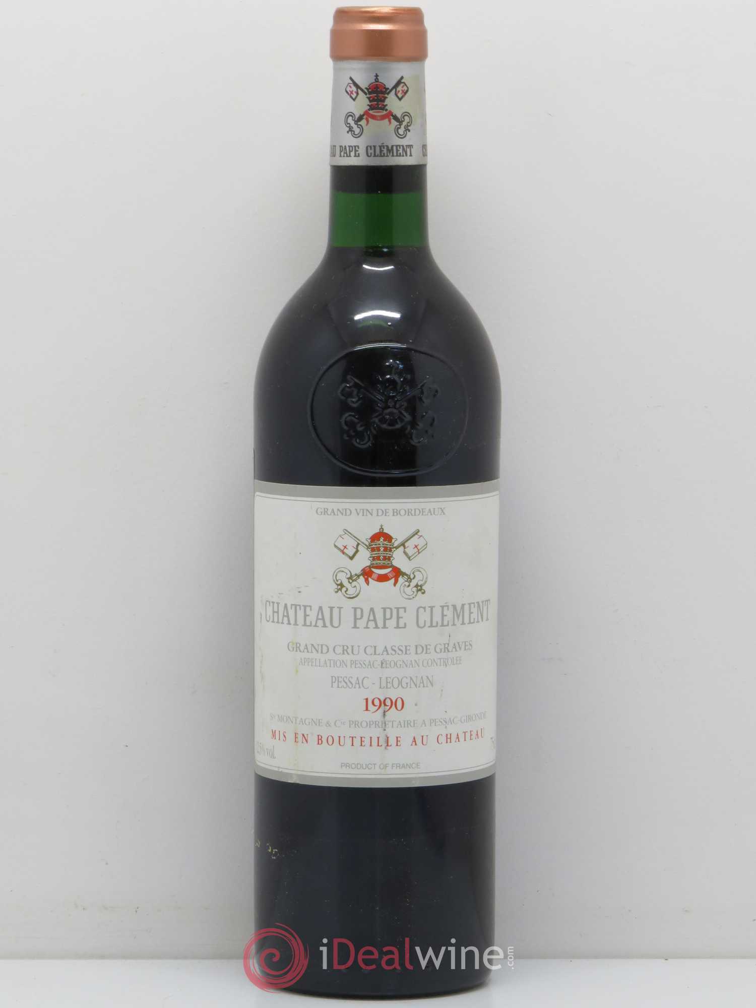 Château Pape Clément Cru Classé de Graves 1990 - Lot de 1 bouteille - 0