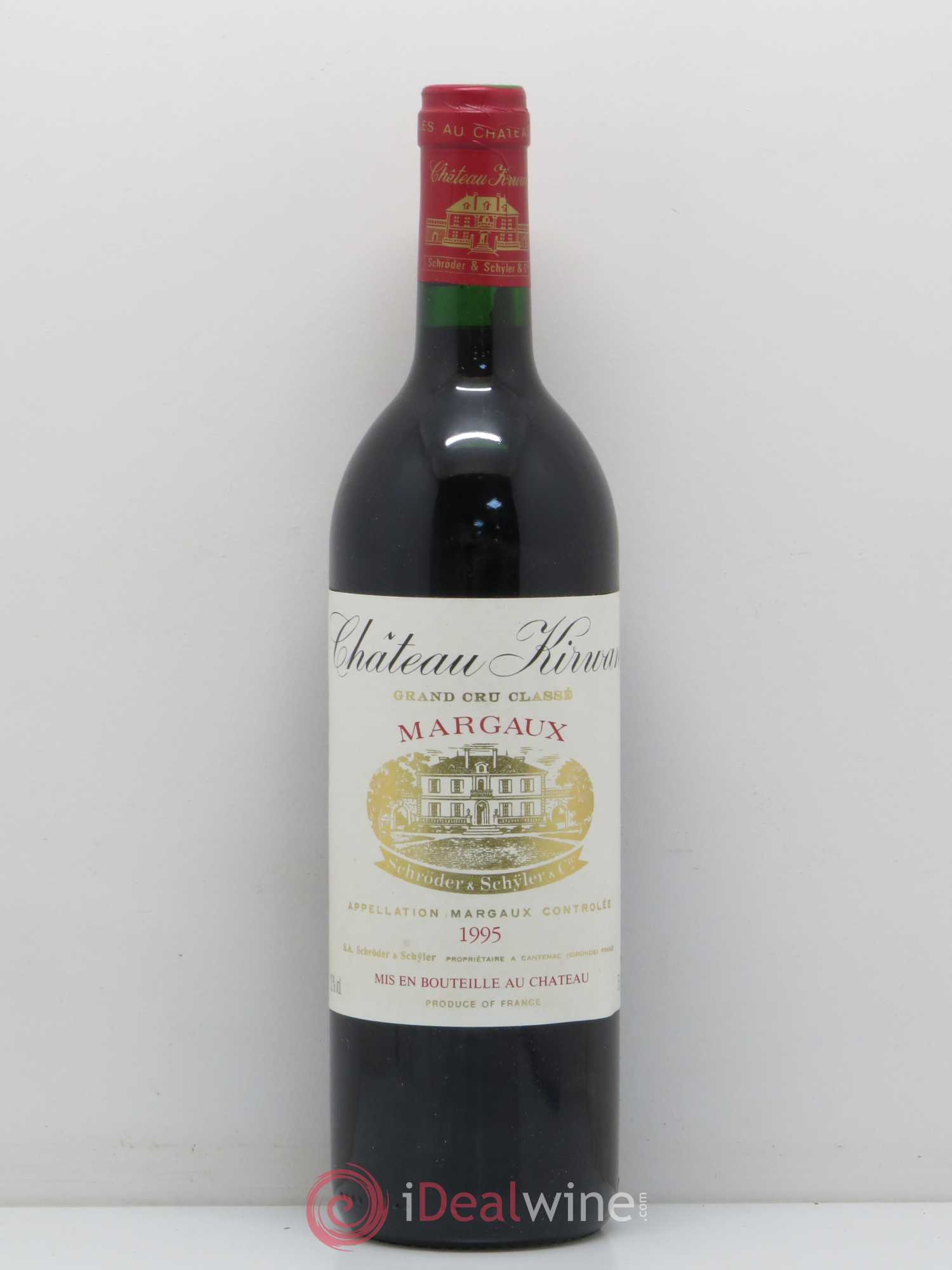 Château Kirwan 3ème Grand Cru Classé 1995 - Lot de 1 bouteille - 0