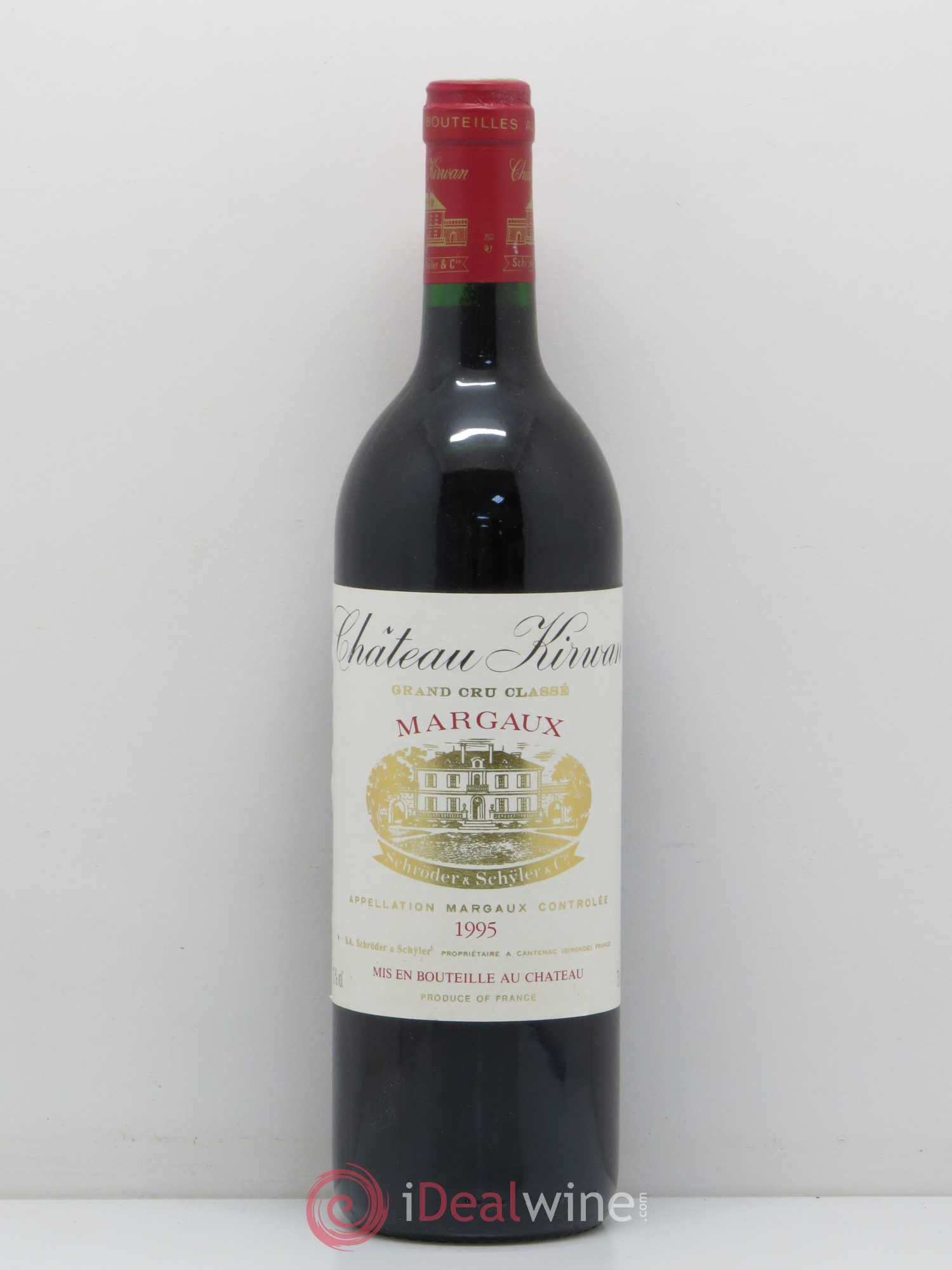 Château Kirwan 3ème Grand Cru Classé 1995 - Lot de 1 bouteille - 0