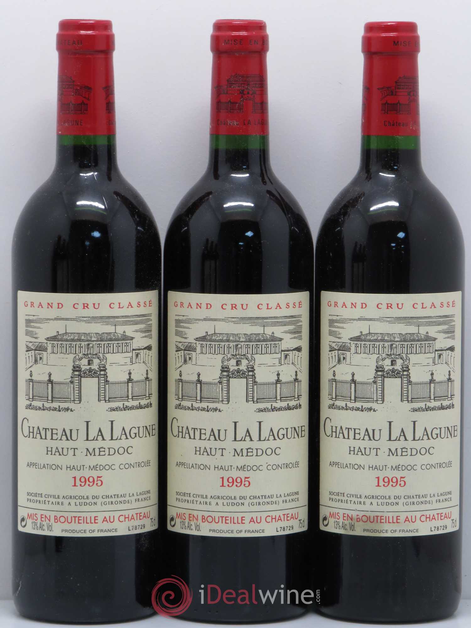 Château la Lagune 3ème Grand Cru Classé 1995 - Lot de 6 bouteilles - 1