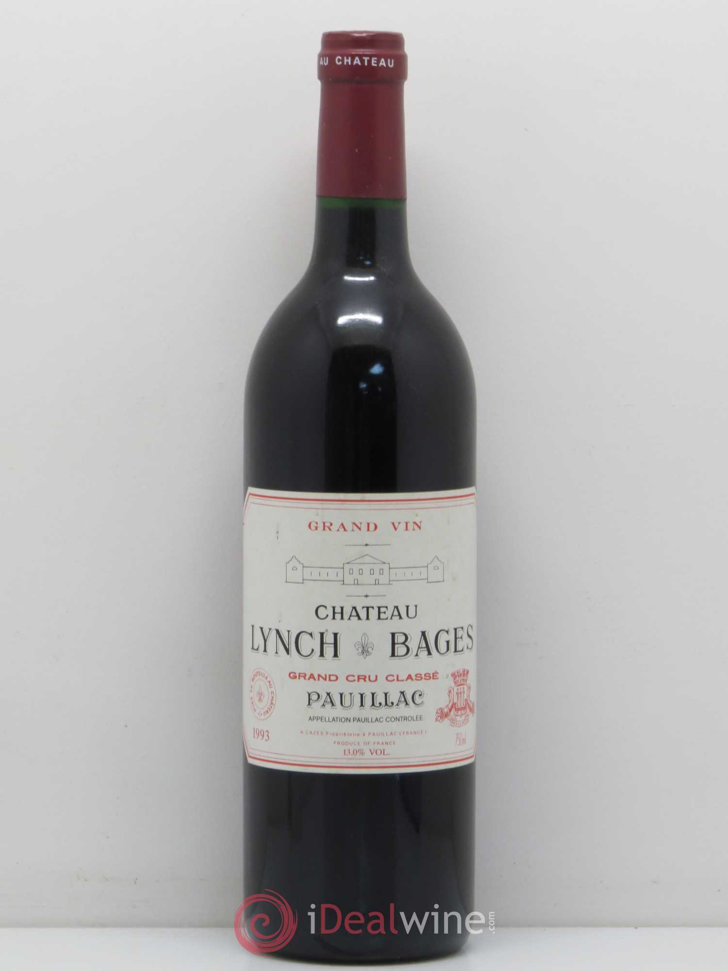 Château Lynch Bages 5ème Grand Cru Classé 1993 - Lot de 1 bouteille - 0