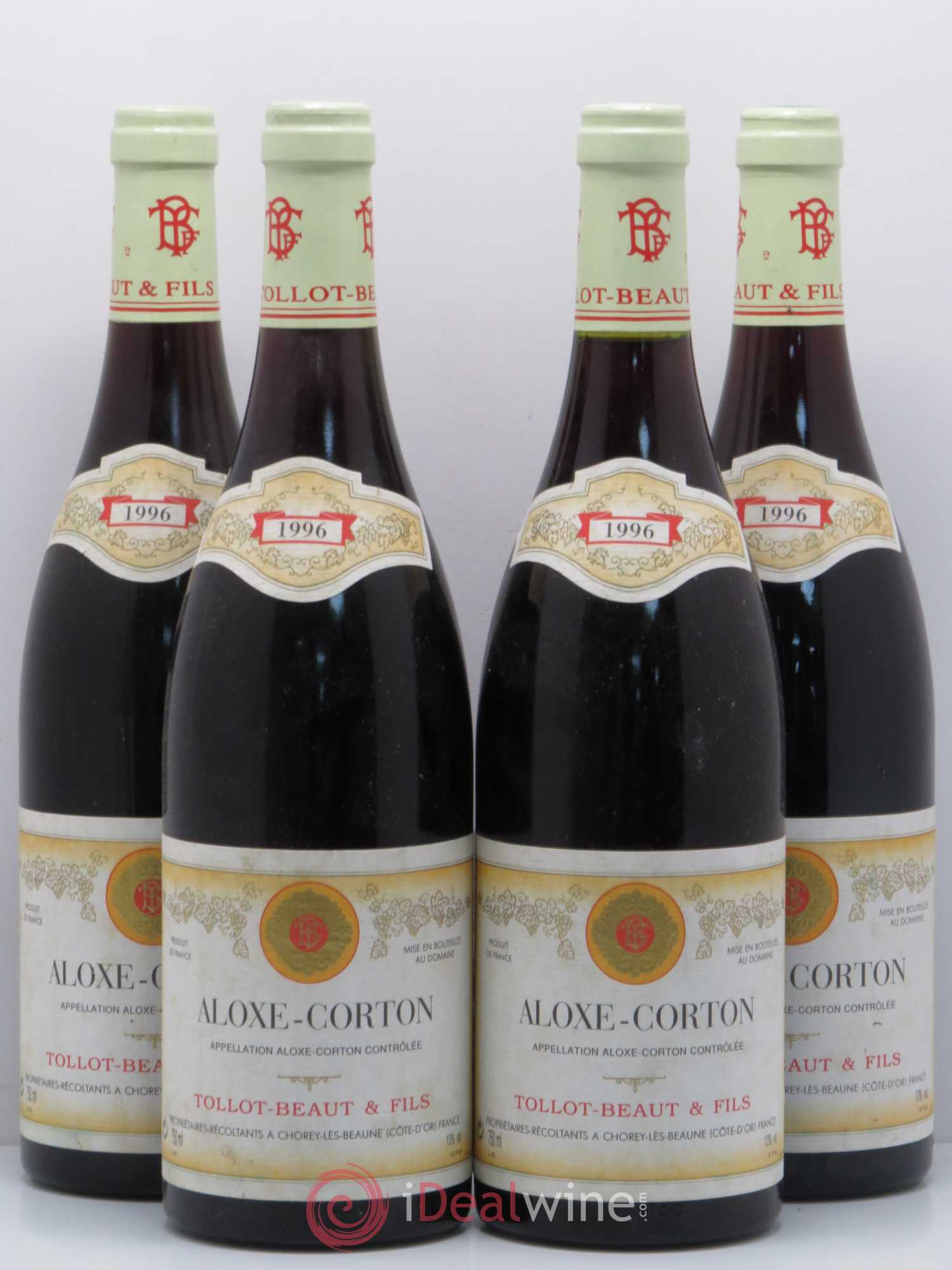 Aloxe-Corton Tollot Beaut (Domaine) 1996 - Lot de 4 bouteilles - 0