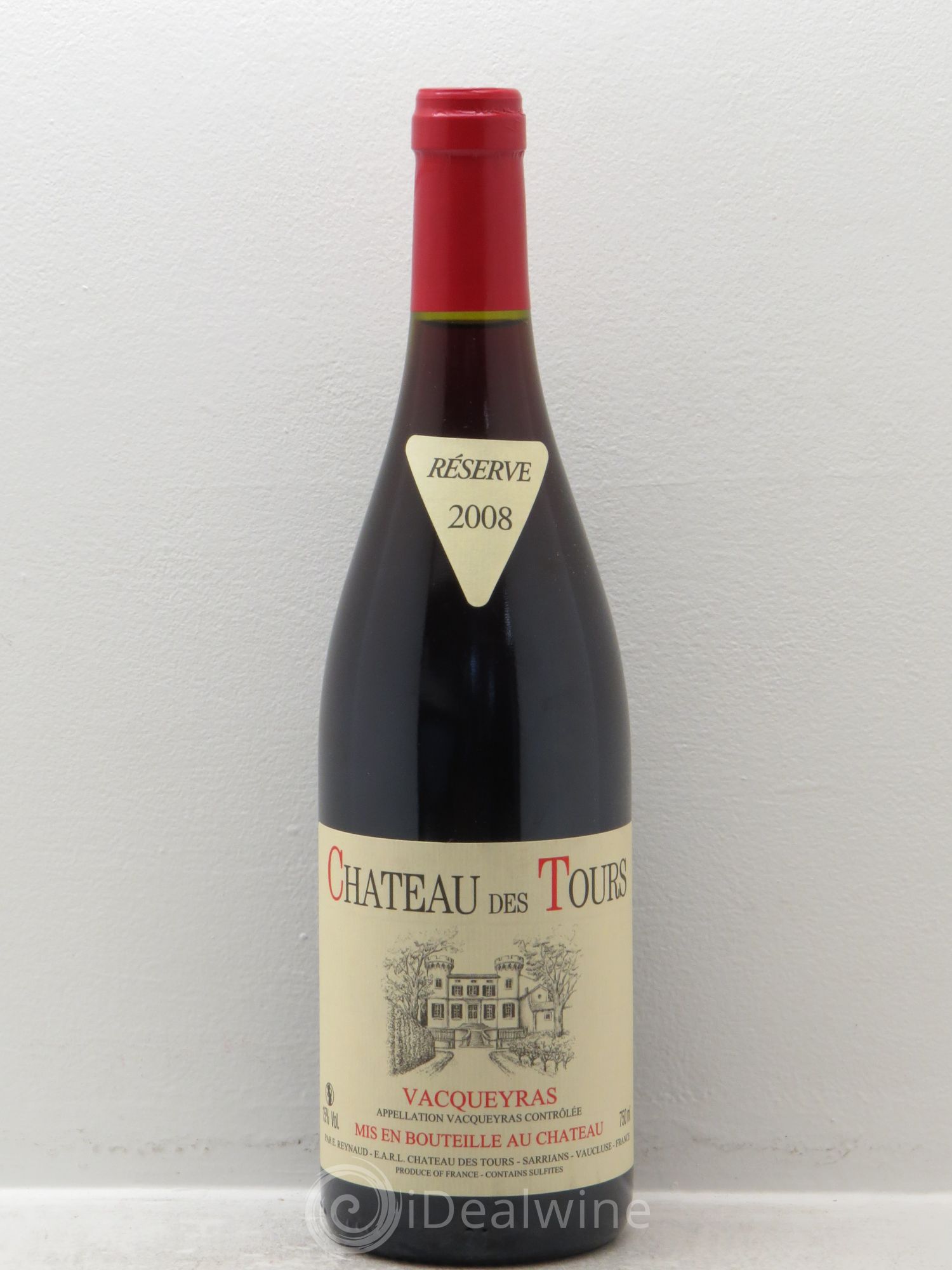 Vacqueyras Château des Tours Emmanuel Reynaud 2008 - Lot de 1 bouteille - 0