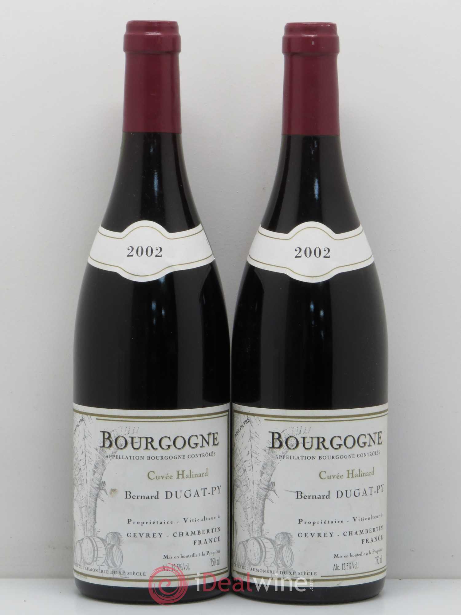 Bourgogne Cuvée Halinard Dugat-Py 2002 - Lot de 2 bouteilles - 0
