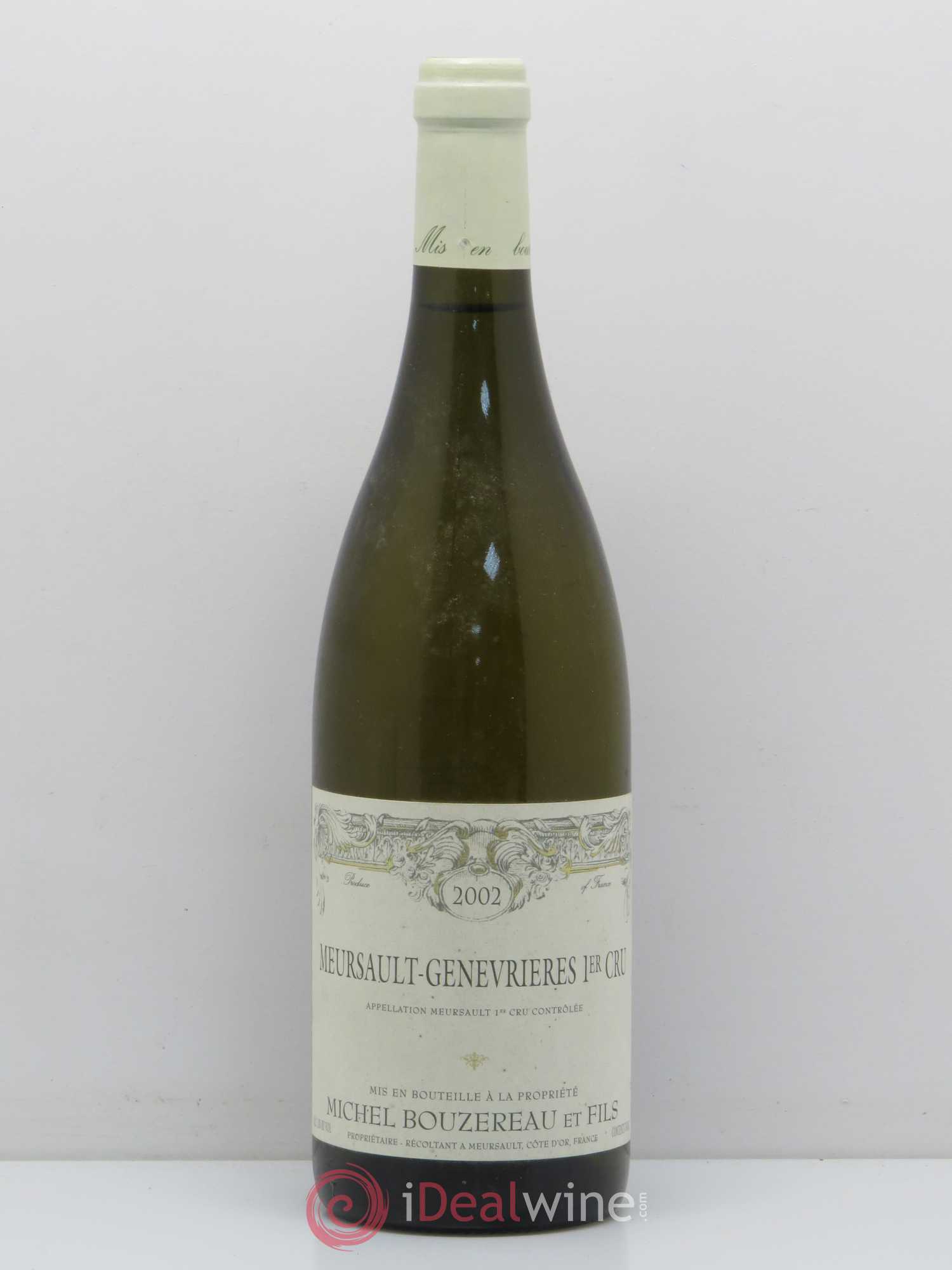 Meursault 1er Cru Les Genevrières Michel Bouzereau et Fils (Domaine) 2002 - Lot de 1 bouteille - 0