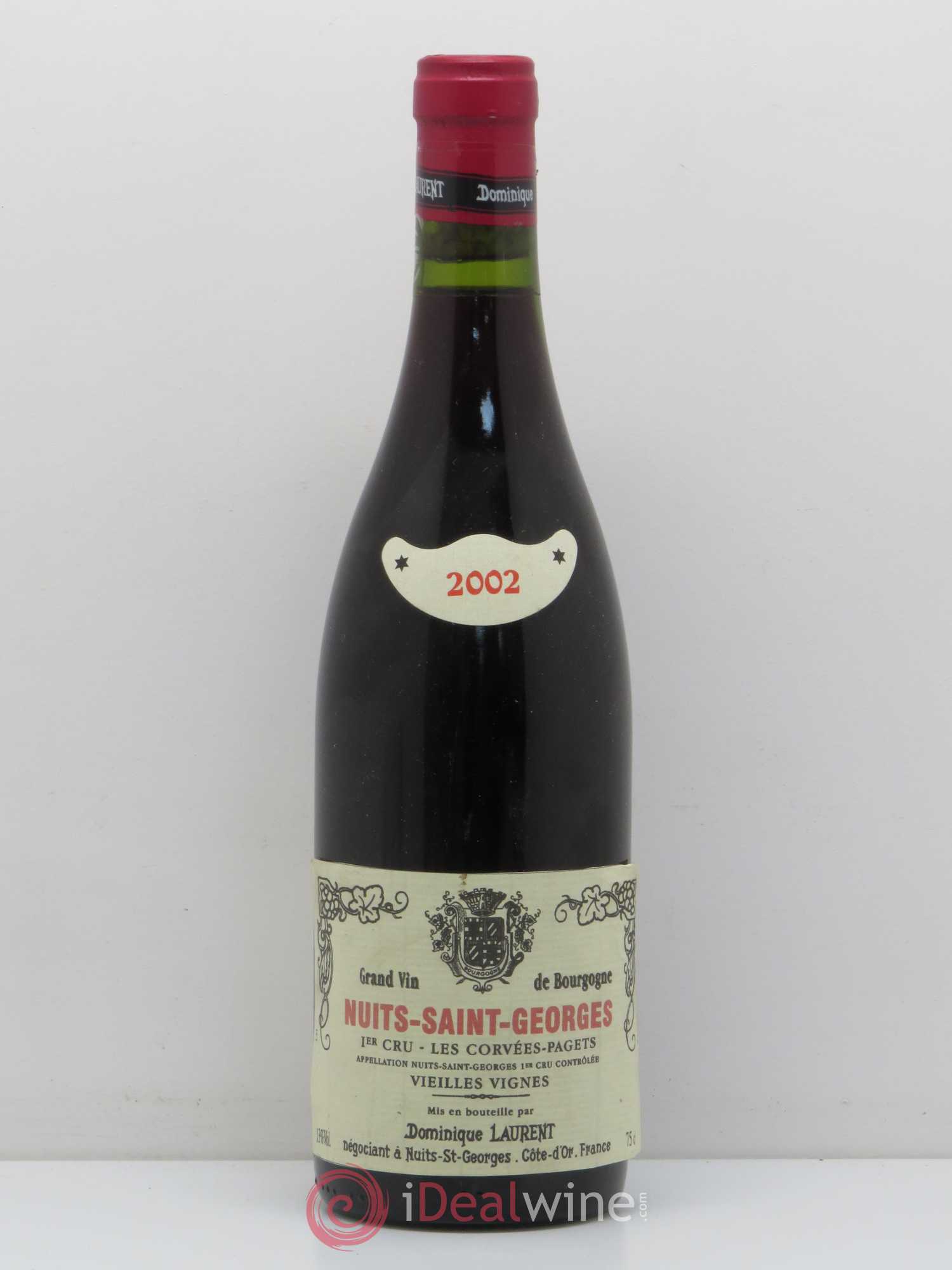 Nuits-Saint-Georges Les Corvées Pagets Dominique Laurent 2002 - Posten von 1 Flasche - 0