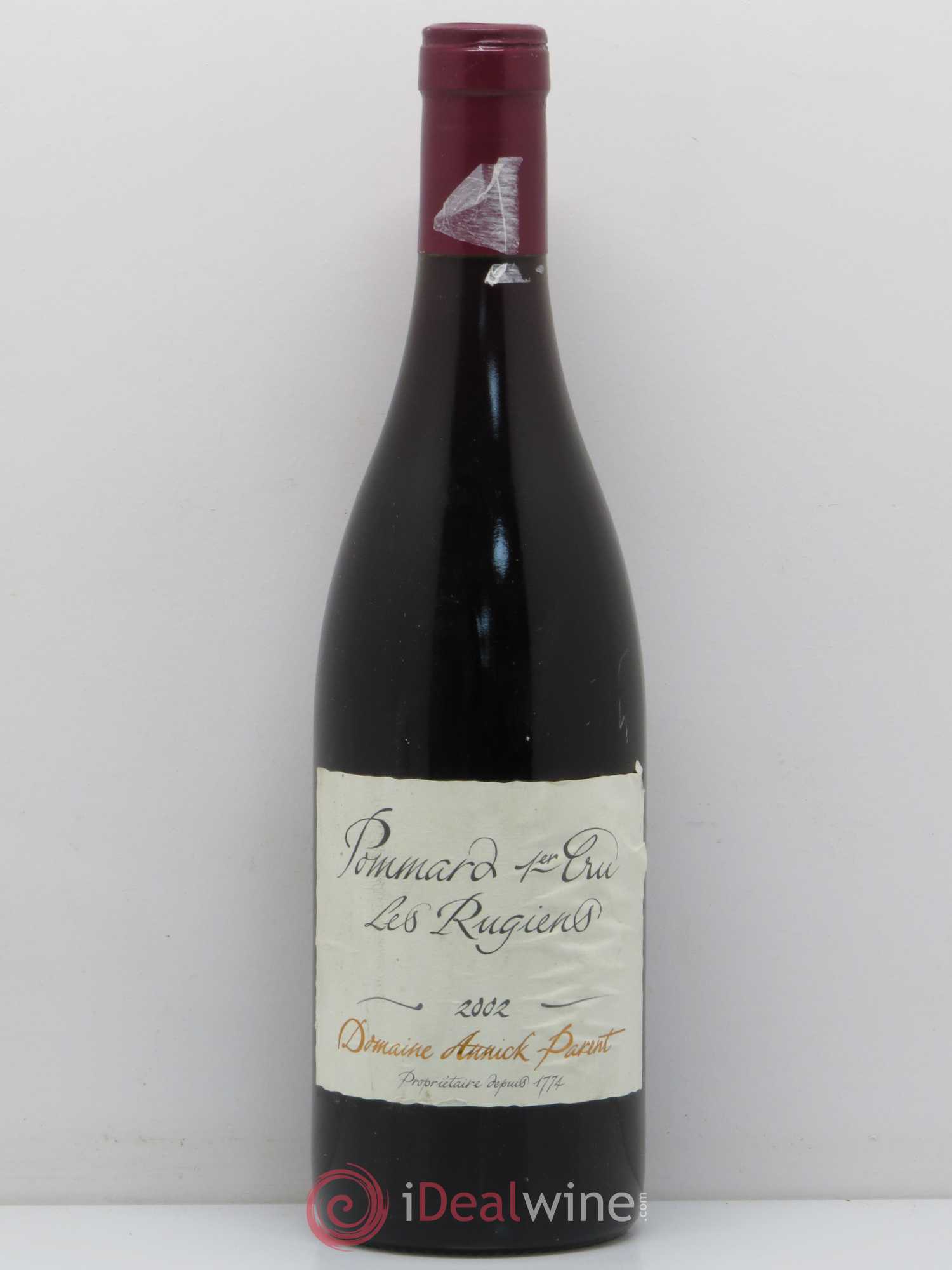 Pommard 1er Cru Les Rugiens Parent (Domaine) 2002 - Lot de 1 bouteille - 0