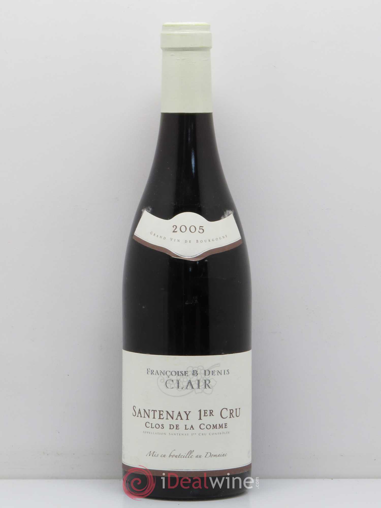 Santenay 1er Cru Clos De La Comme Francoise et Denis Clair 2005 - Posten von 1 Flasche - 0