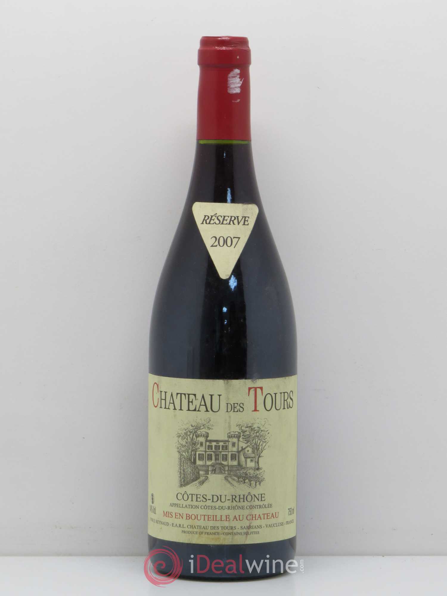 Côtes-du-Rhône Château des Tours Emmanuel Reynaud 2007 - Lot de 1 bouteille - 0