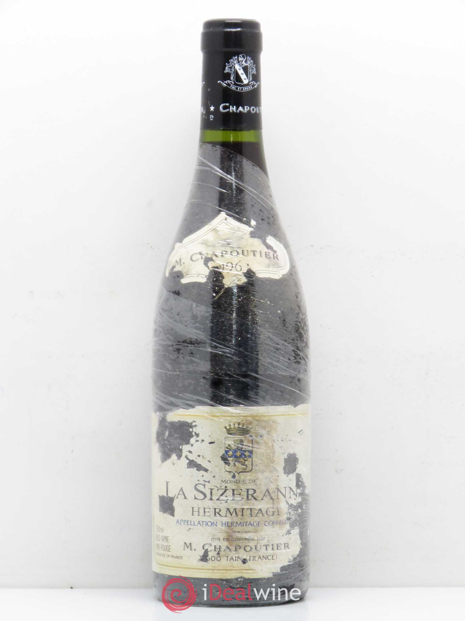 Hermitage Monier de La Sizeranne Chapoutier 1996 - Lot de 1 bouteille - 0