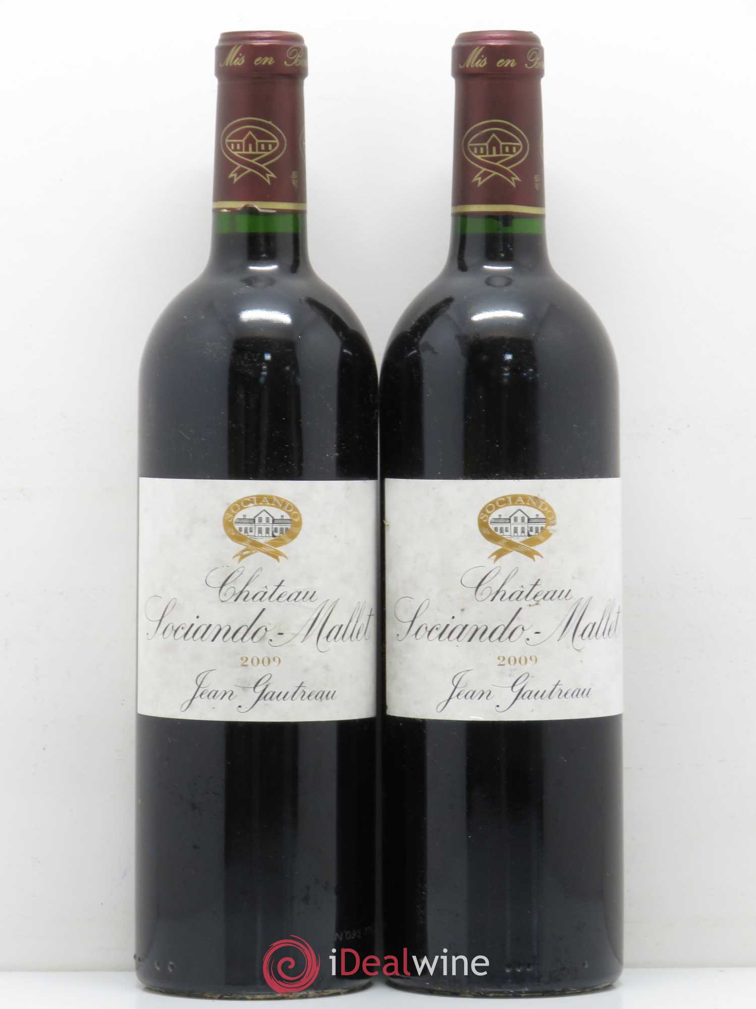 Château Sociando Mallet 2009 - Lot de 2 bouteilles - 0