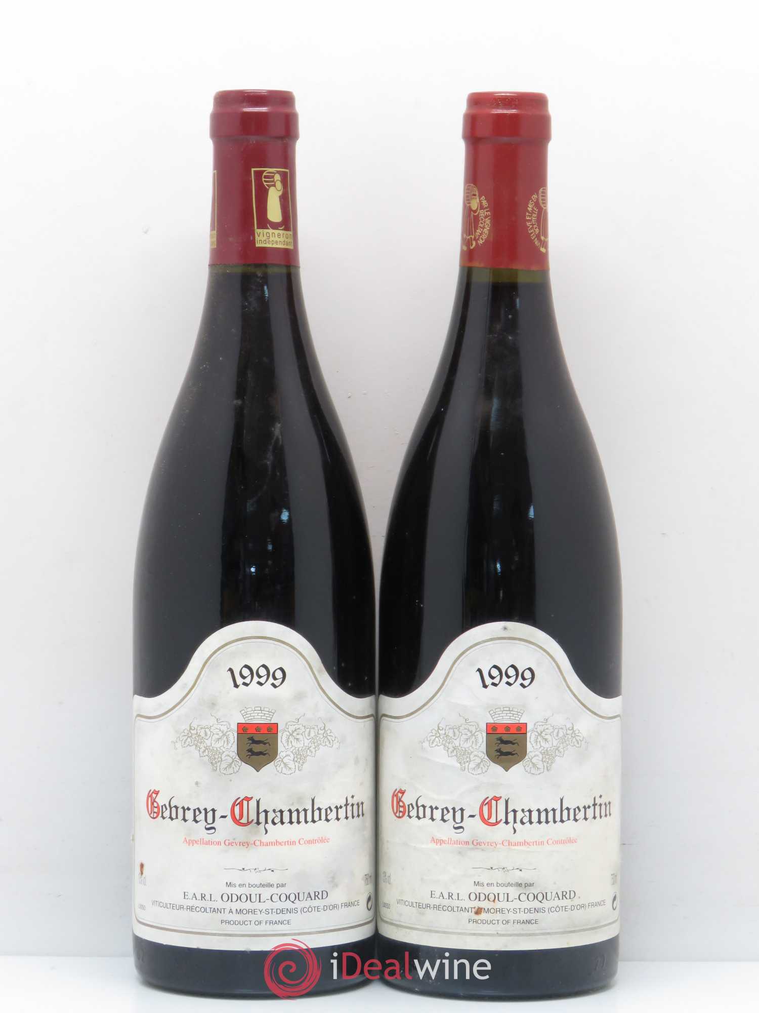Gevrey-Chambertin Domaine Odoul Coquard 1999 - Posten von 2 Flaschen - 0