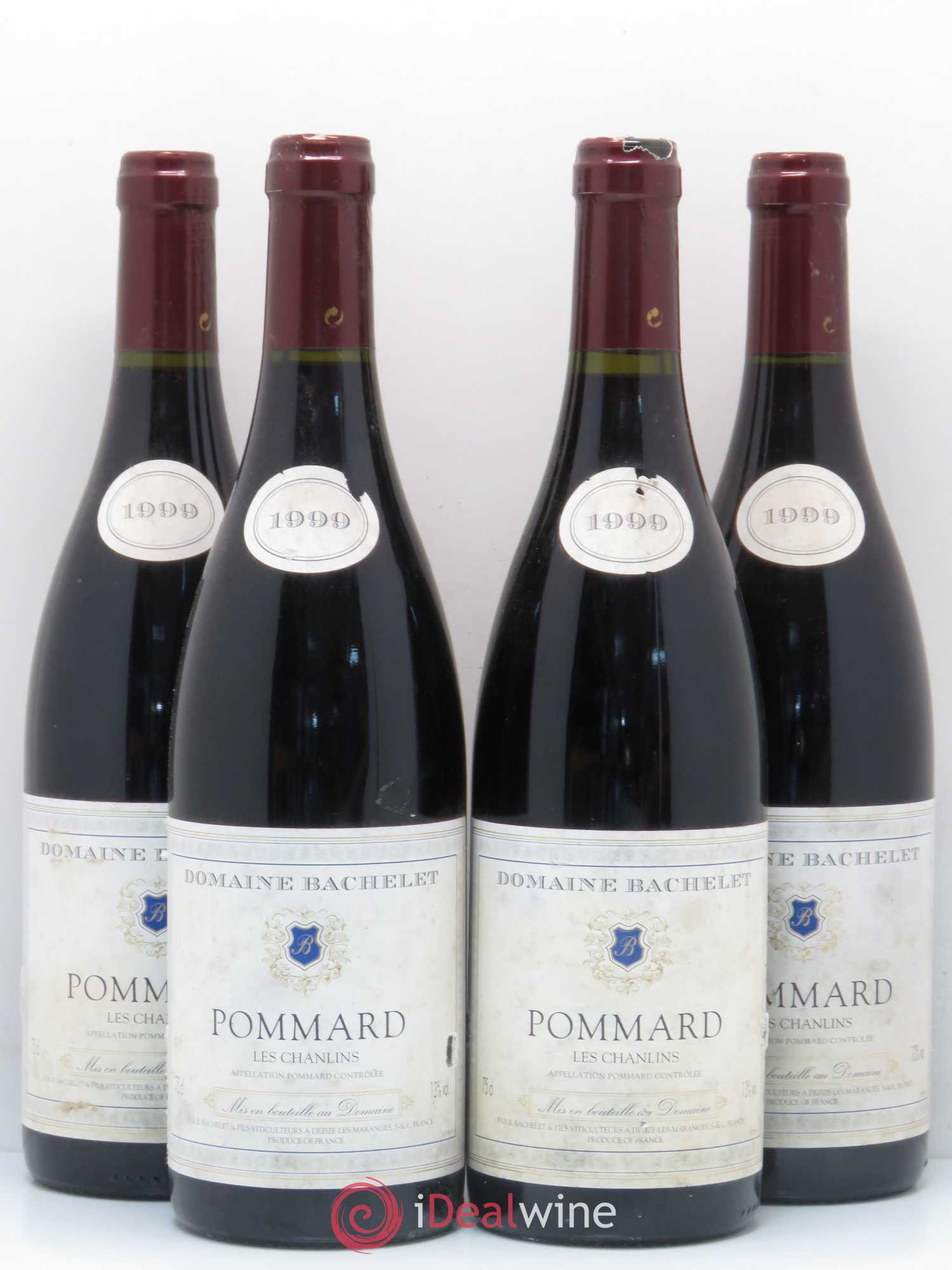 Pommard Les Chanlins Domaine Bachelet 1999 - Posten von 4 Flaschen - 0