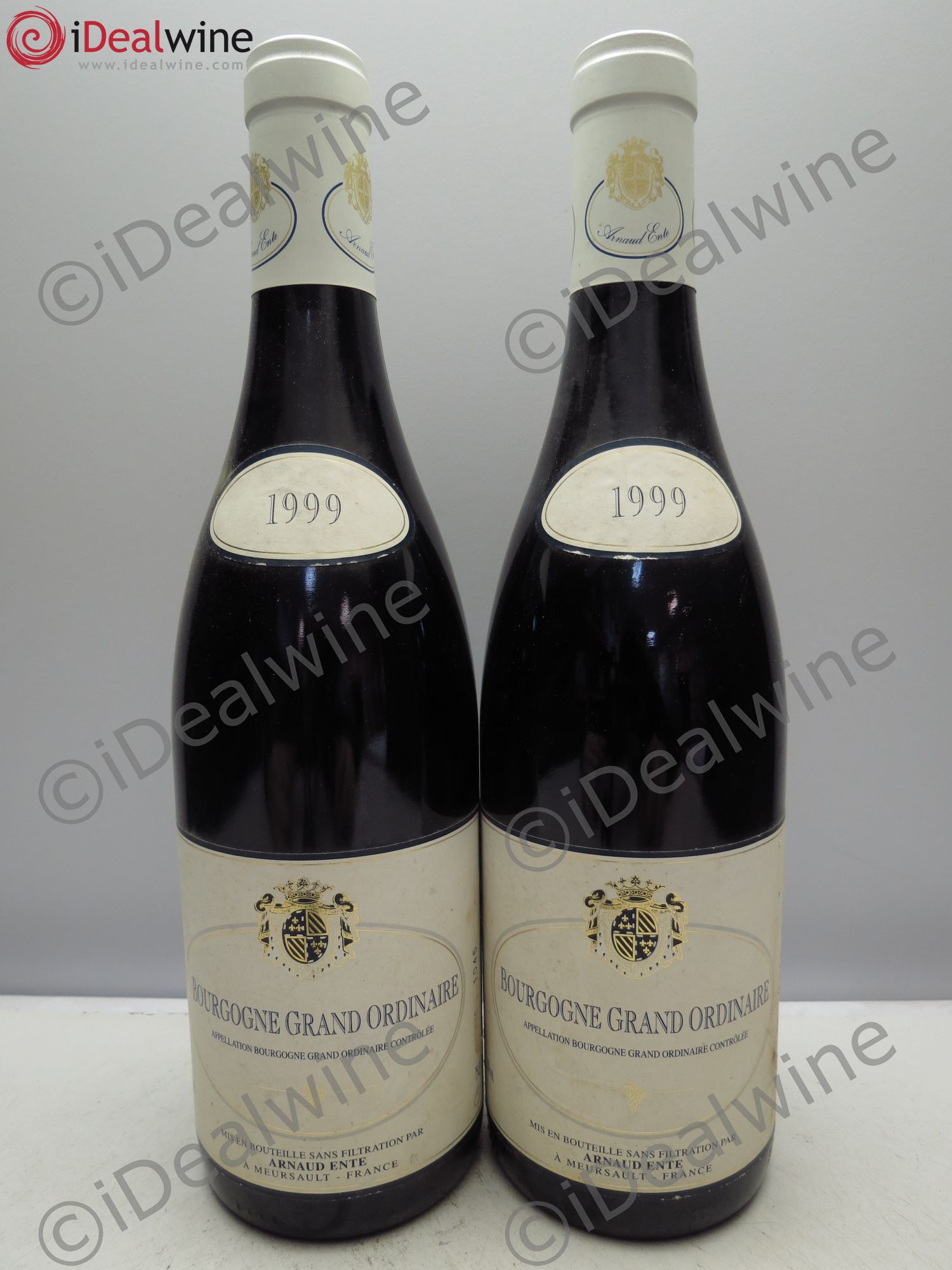 Bourgogne Grand Ordinaire, Domaine Arnaud Ente 1999 - Posten von 2 Flaschen - 0