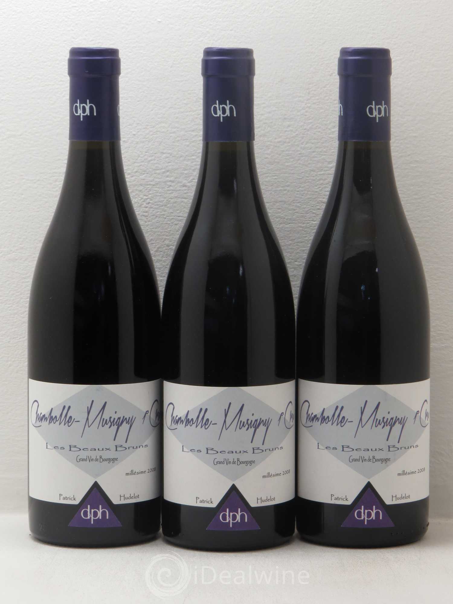 Chambolle-Musigny 1er Cru Les Beaux Bruns Patrick Hudelot 2008 - Posten von 6 Flaschen - 2