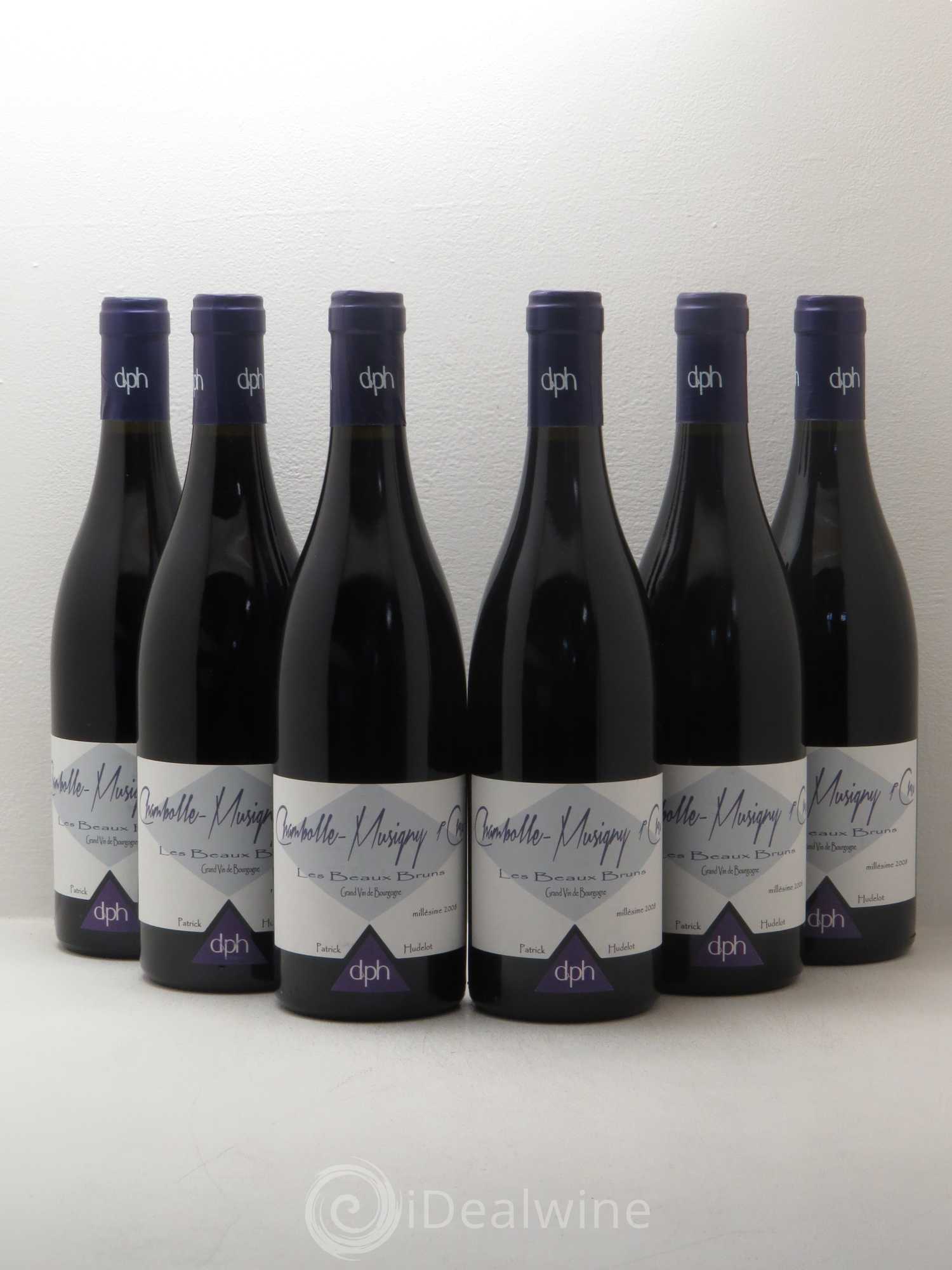 Chambolle-Musigny 1er Cru Les Beaux Bruns Patrick Hudelot 2008 - Posten von 6 Flaschen - 0