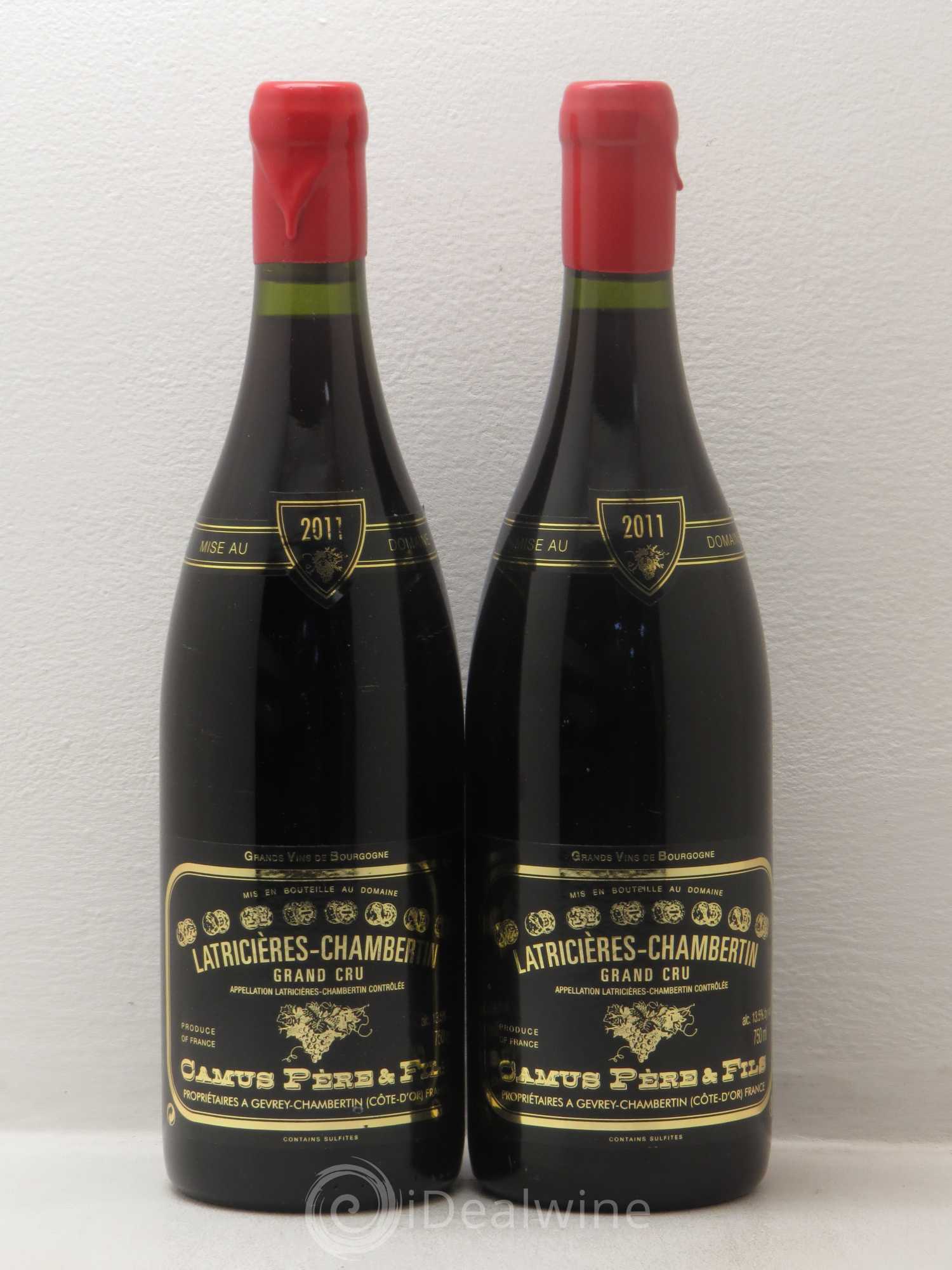 Latricières-Chambertin Grand Cru Camus Pere Et Fils 2011 - Lot de 2 bouteilles - 0