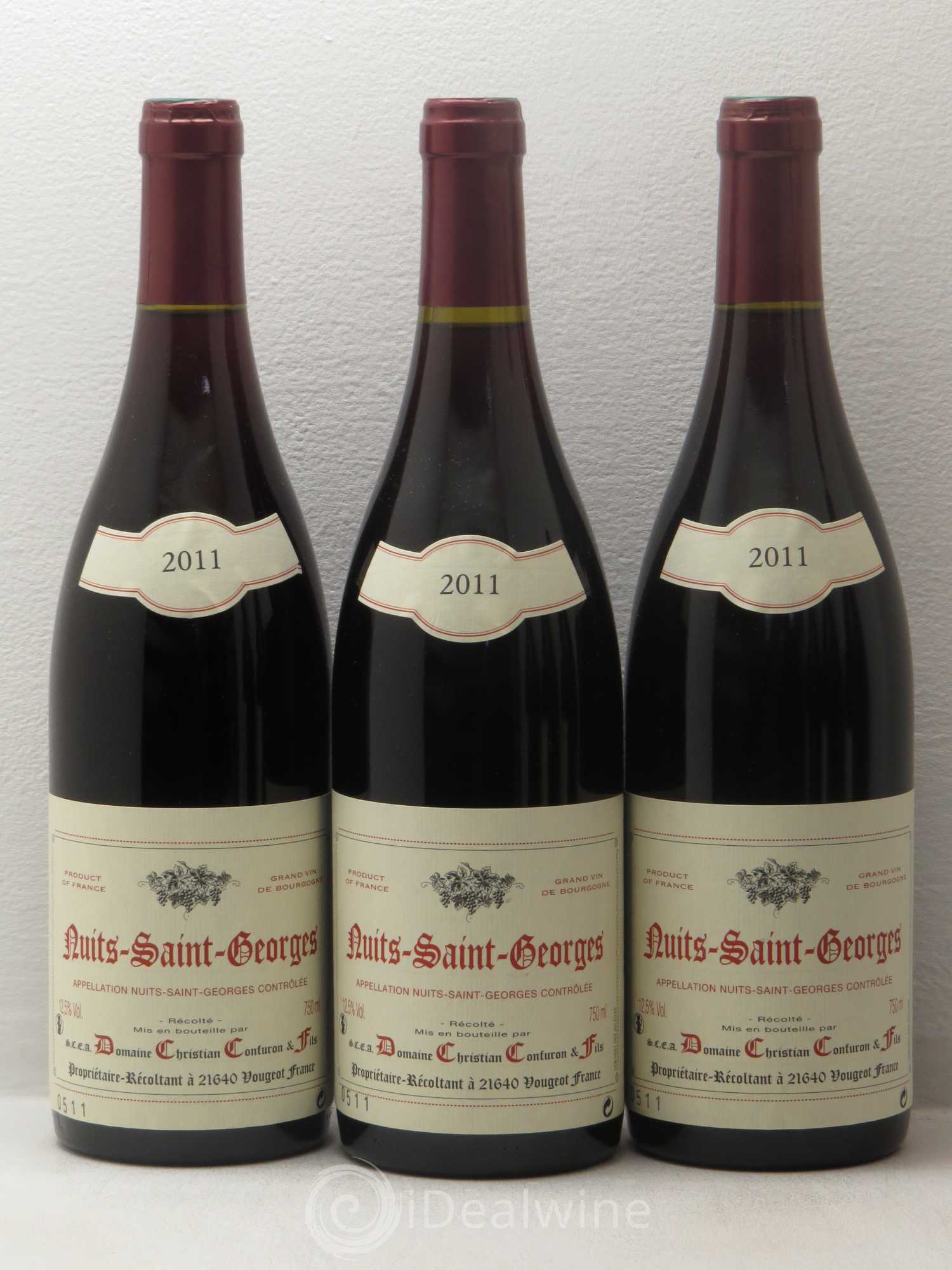 Nuits-Saint-Georges Domaine Christian Confuron & fils 2011 - Posten von 6 Flaschen - 1