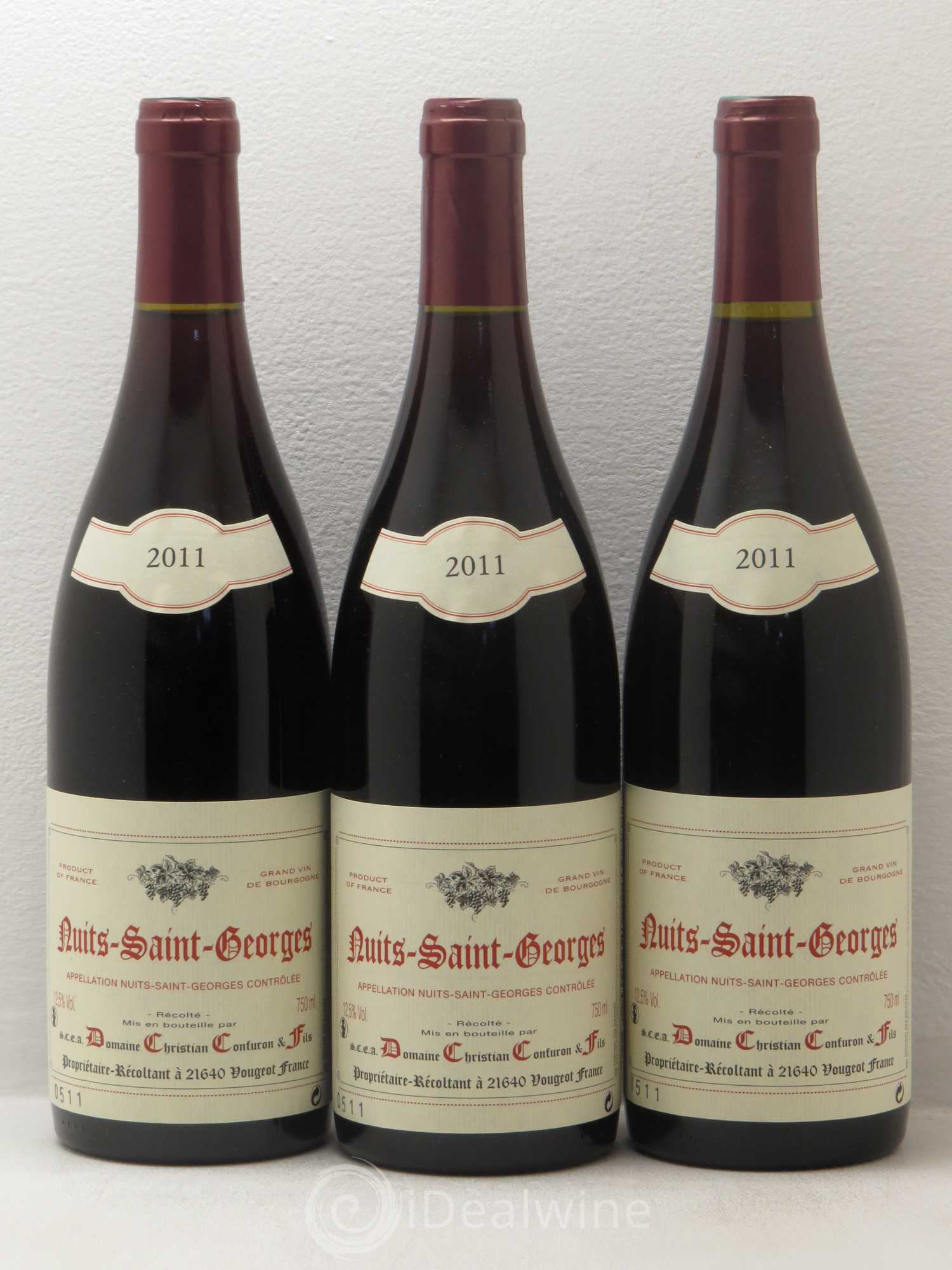 Nuits-Saint-Georges Domaine Christian Confuron & fils 2011 - Posten von 6 Flaschen - 2