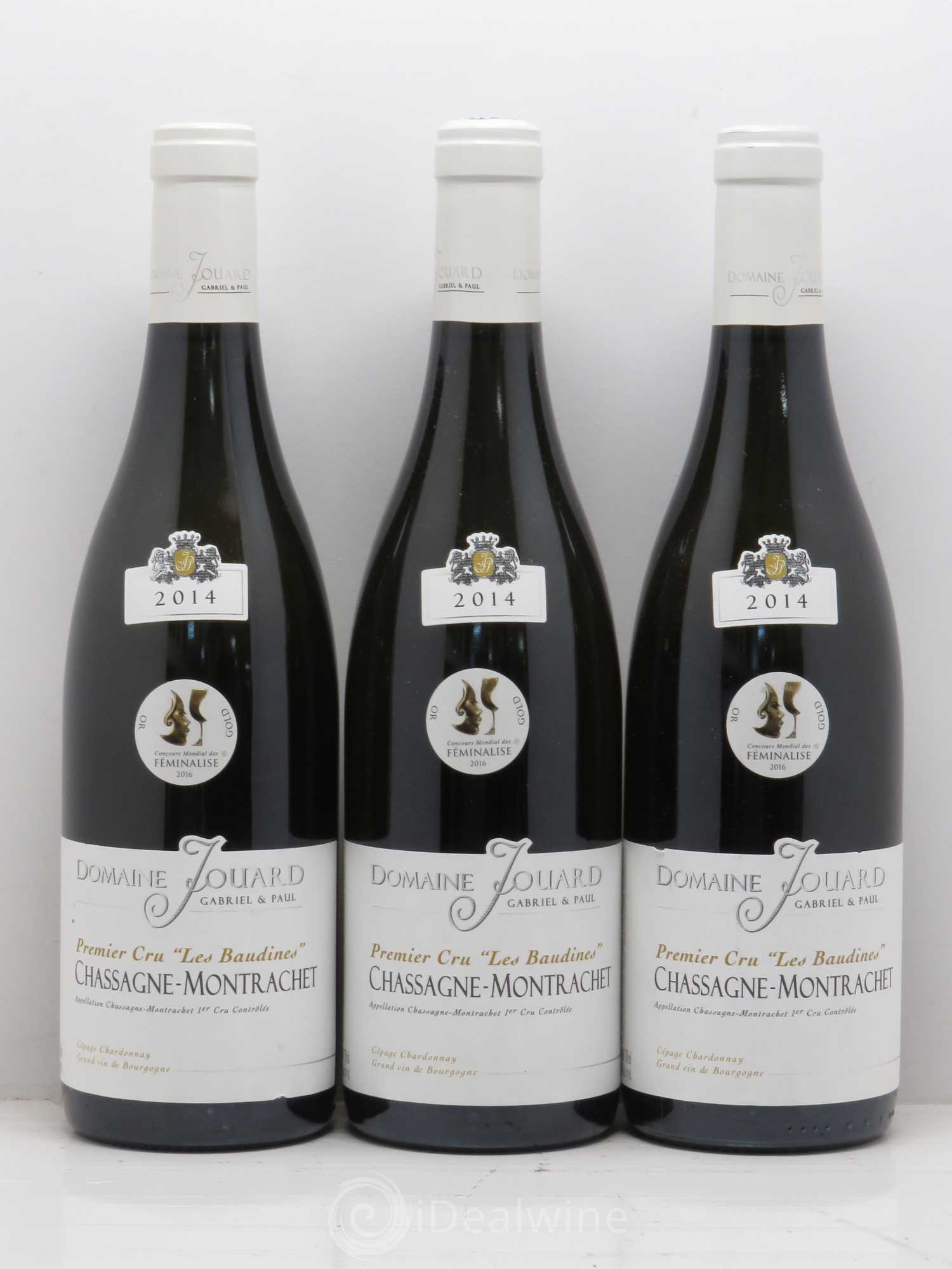 Chassagne-Montrachet 1er Cru les Baudines Jouard 2014 - Posten von 3 Flaschen - 0