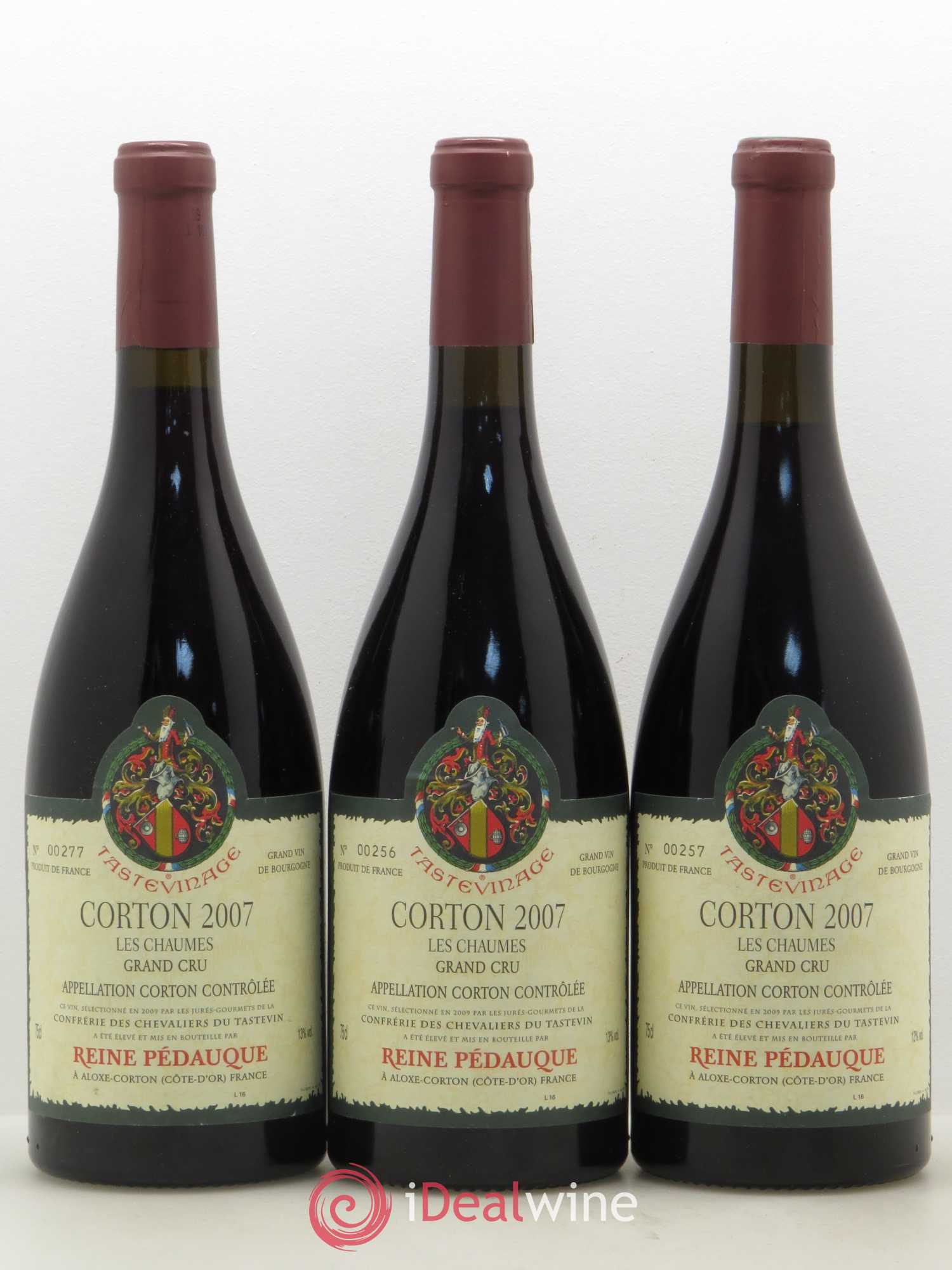 Corton Grand Cru Les Chaumes Reine Pedauque 2007 - Posten von 3 Flaschen - 0