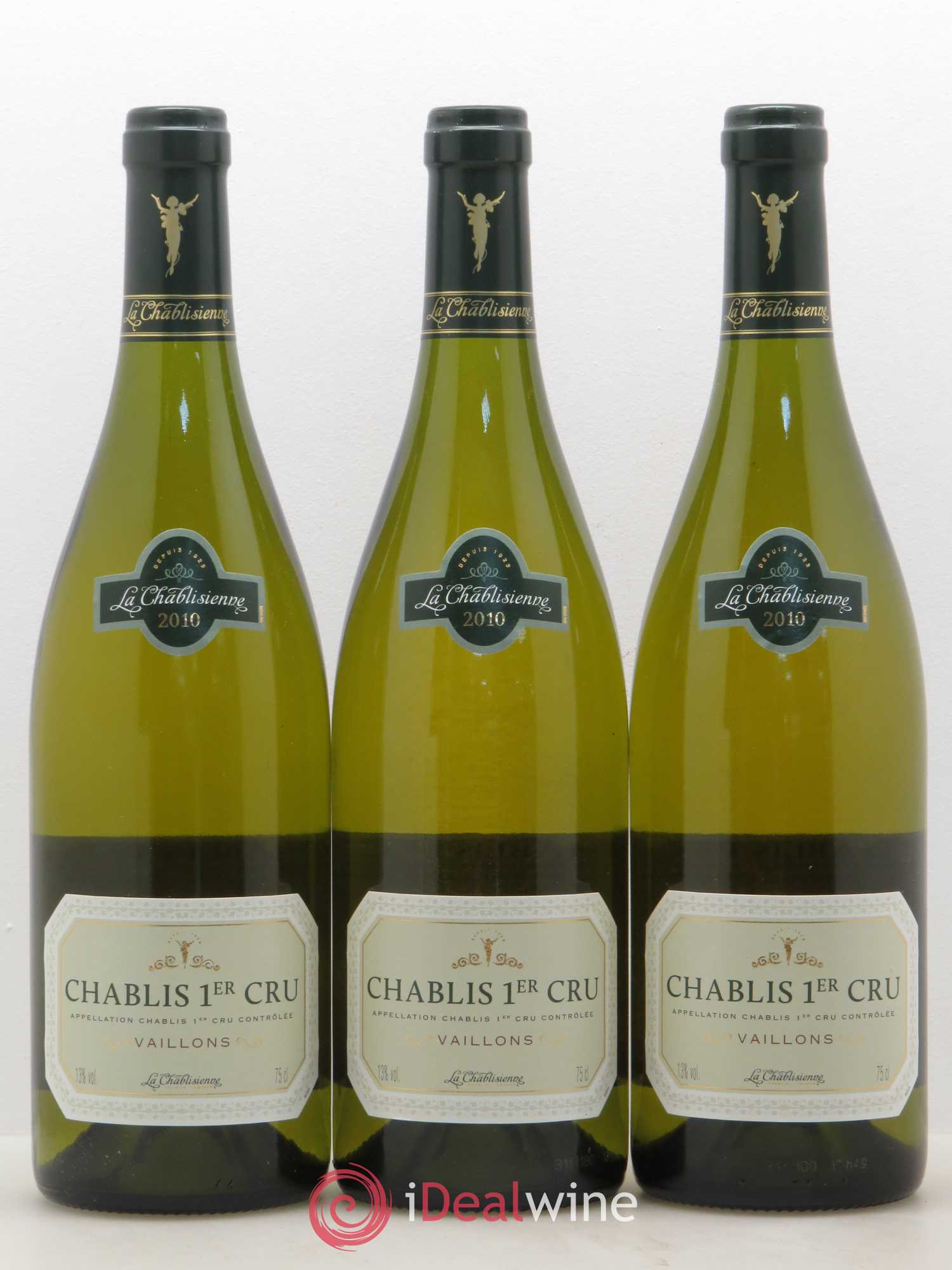 Chablis 1er Cru Vaillons La Chablisienne 2010 - Posten von 3 Flaschen - 0