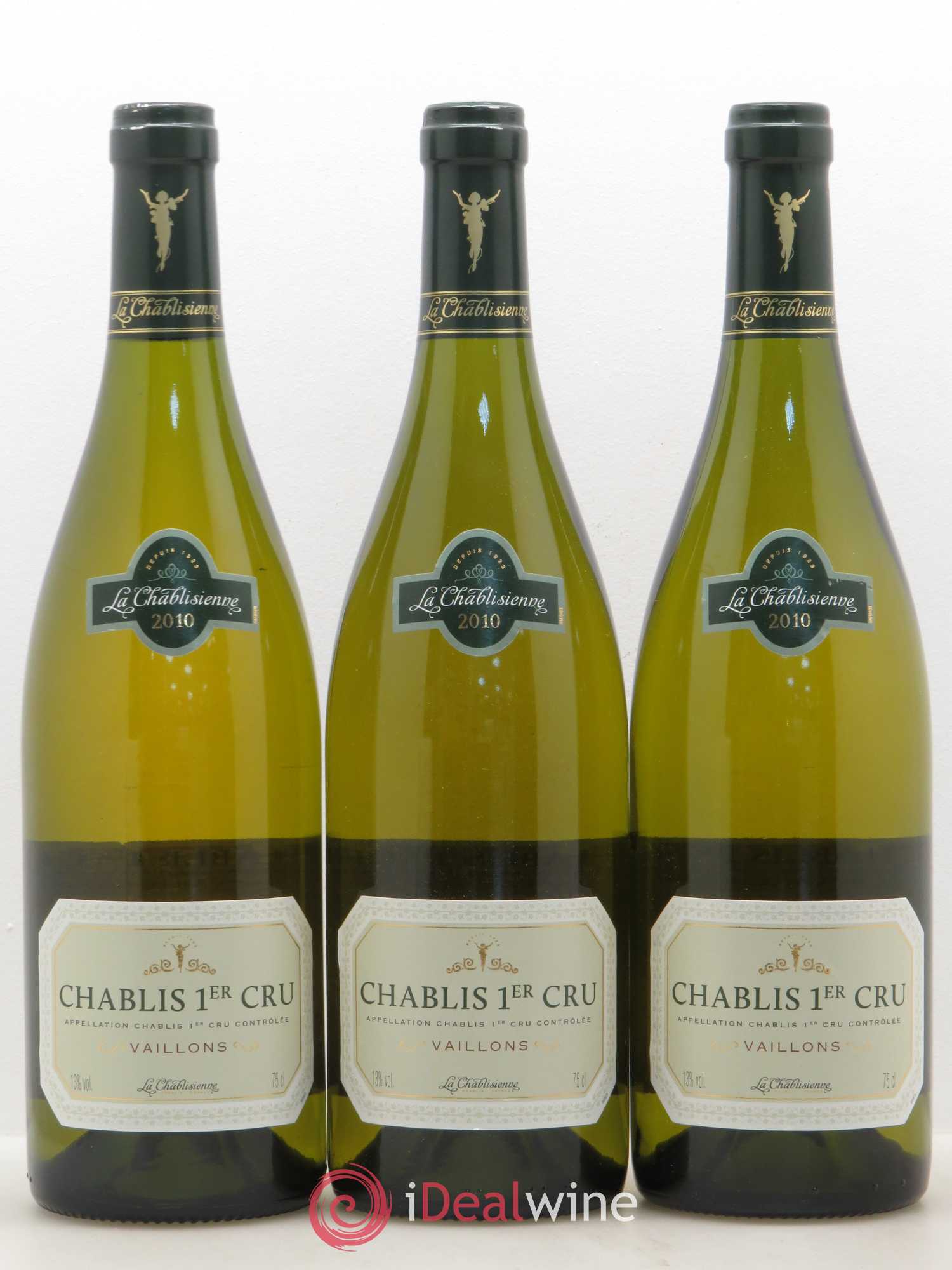Chablis 1er Cru Vaillons La Chablisienne 2010 - Posten von 3 Flaschen - 0