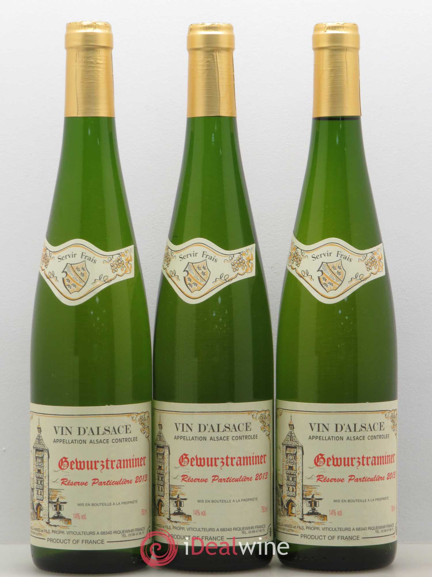 Gewurztraminer Réserve Particulière Camille Hanss 2013 - Posten von 3 Flaschen - 0