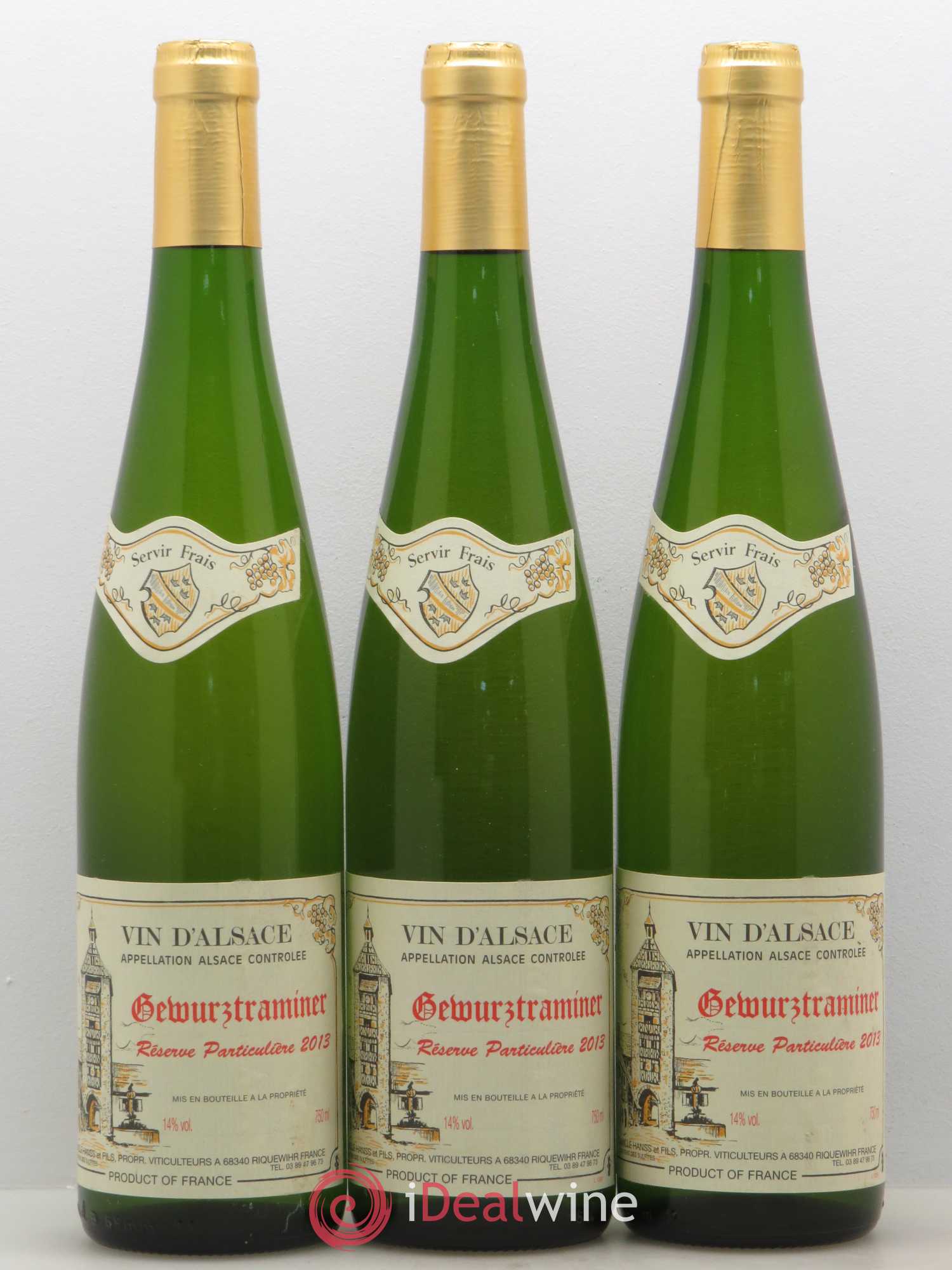 Gewurztraminer Réserve Particulière Camille Hanss 2013 - Posten von 3 Flaschen - 0