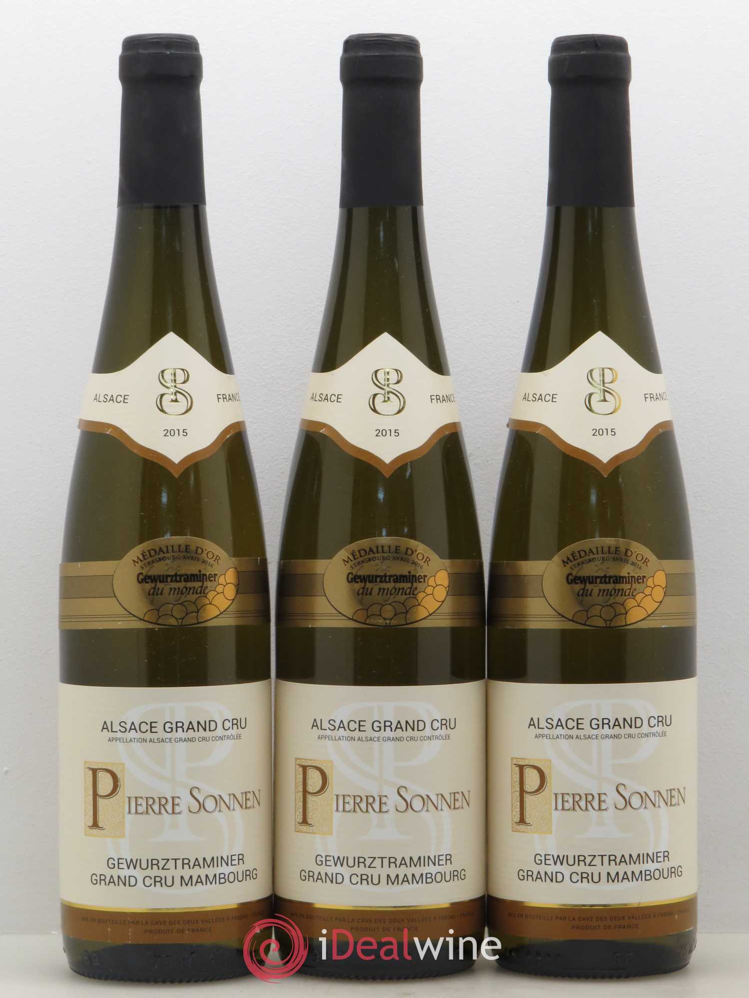 Gewurztraminer Grand Cru Mambourg Pierre Sonnen 2015 - Lotto di 3 bottiglie - 0