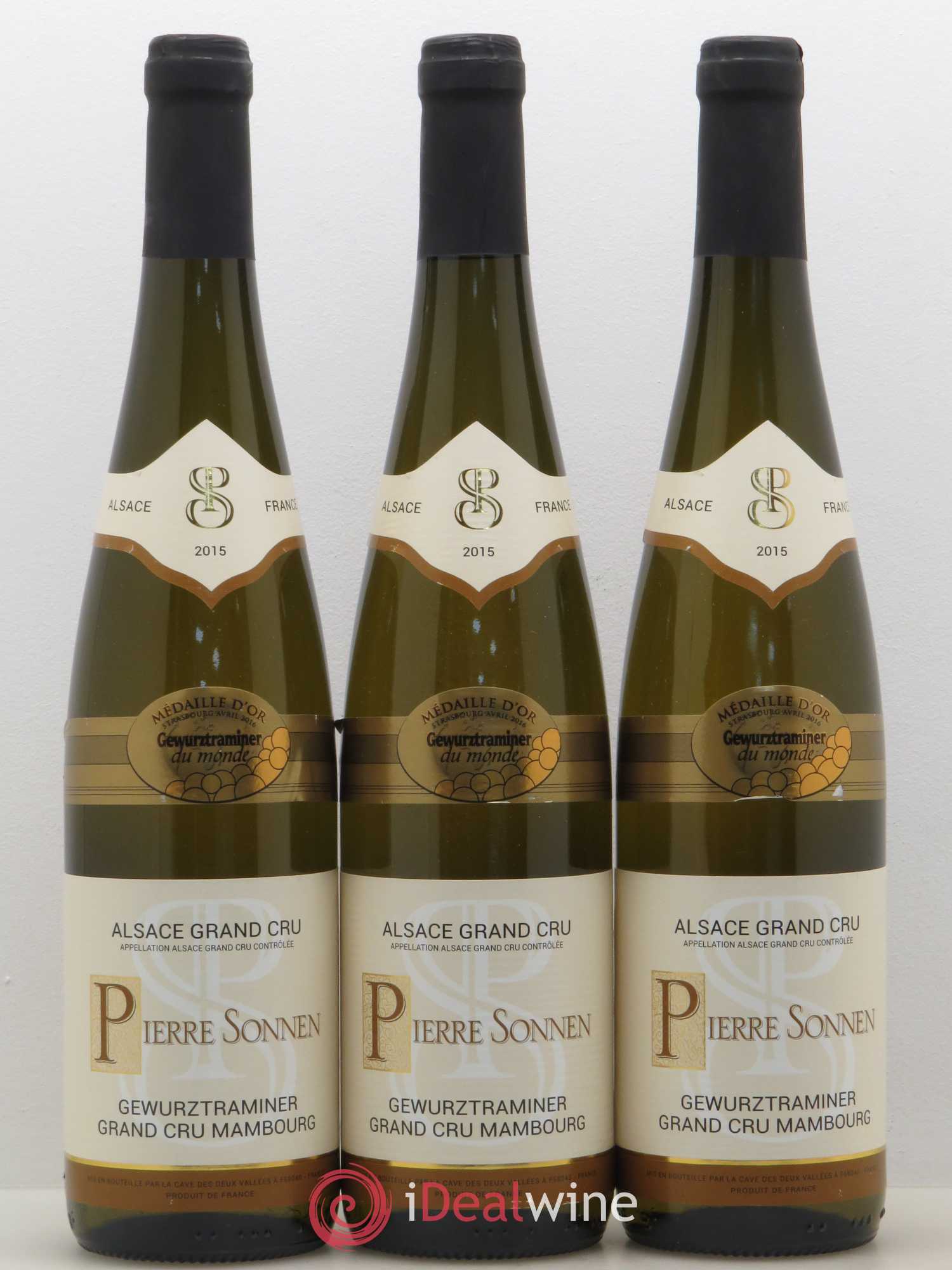 Gewurztraminer Grand Cru Mambourg Pierre Sonnen 2015 - Posten von 3 Flaschen - 0