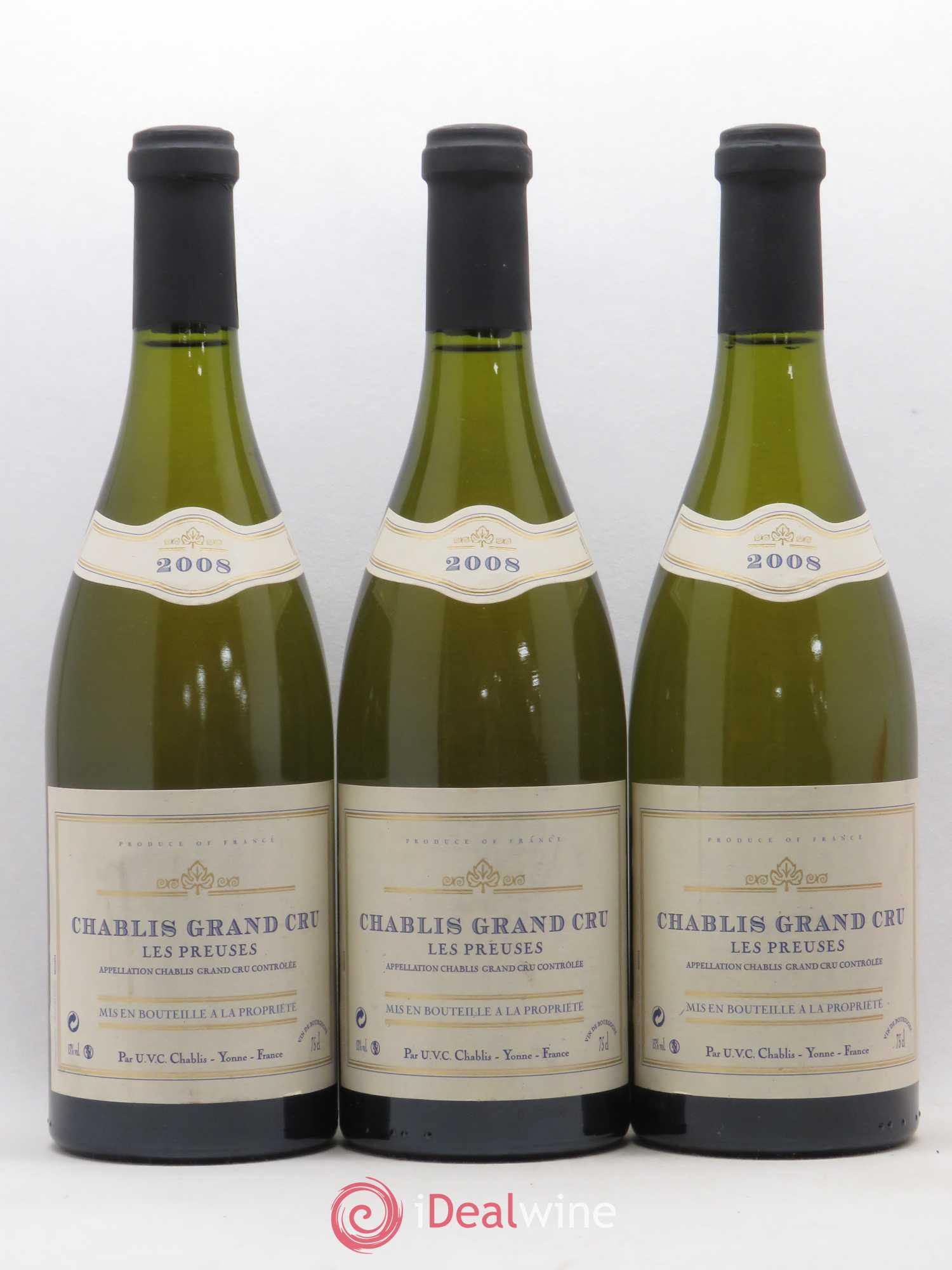 Chablis Grand Cru U.V.C. 2008 - Posten von 3 Flaschen - 0