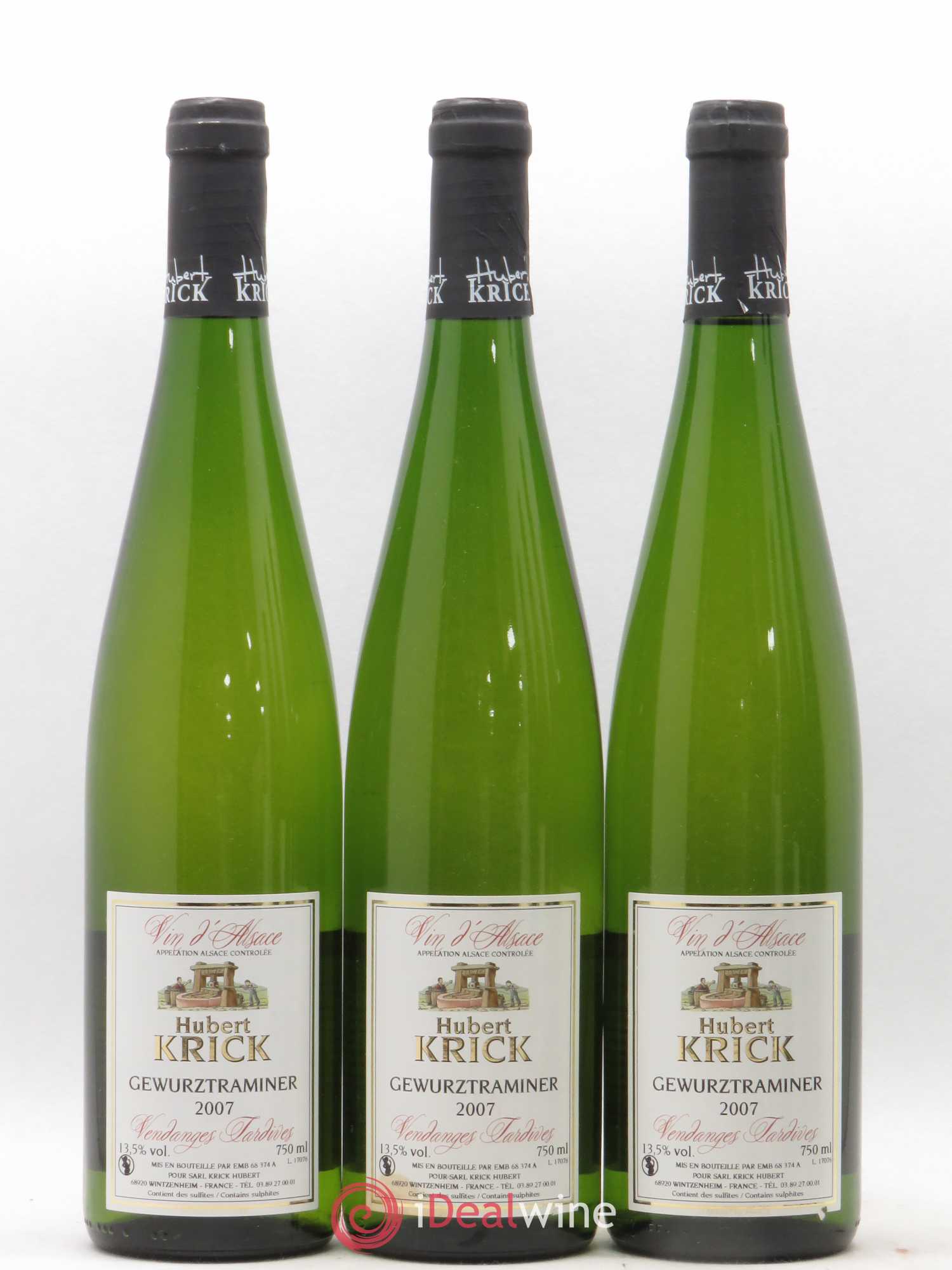Gewurztraminer Vendanges Tardives Hubert Krick 2007 - Lotto di 6 bottiglie - 1