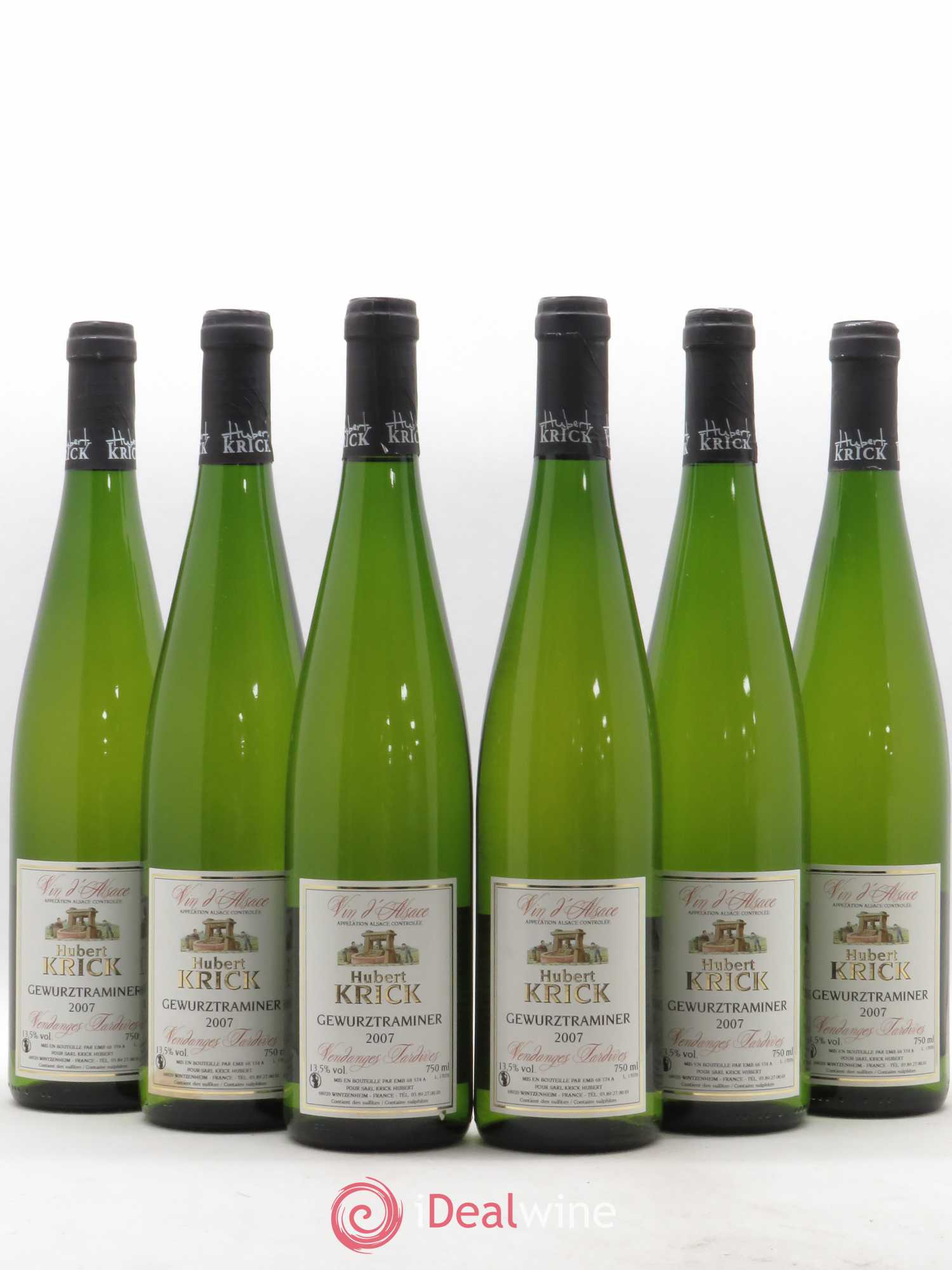 Gewurztraminer Vendanges Tardives Hubert Krick 2007 - Lotto di 6 bottiglie - 0