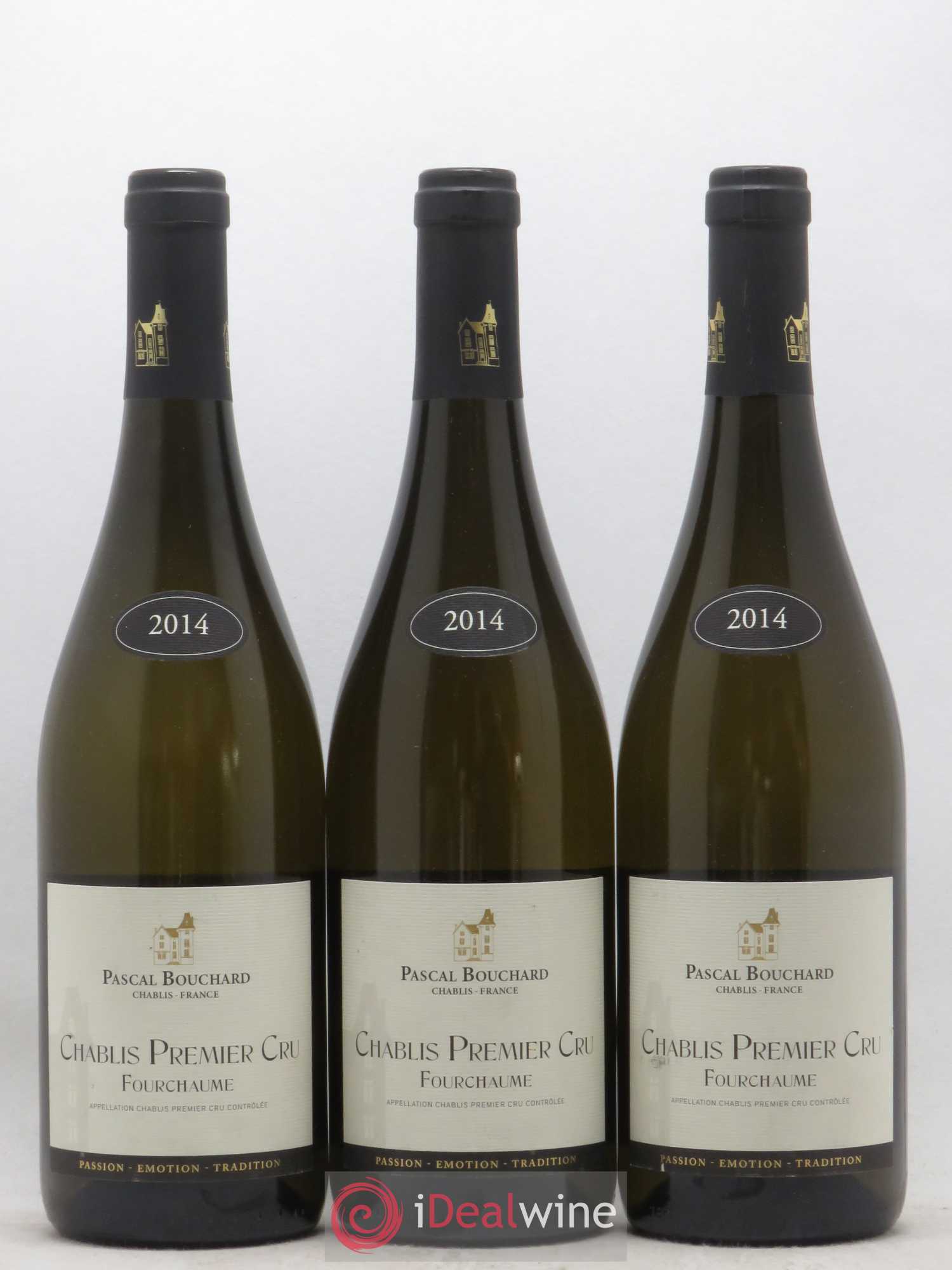 Chablis 1er Cru Fourchaume Pascal Bouchard 2014 - Posten von 3 Flaschen - 0