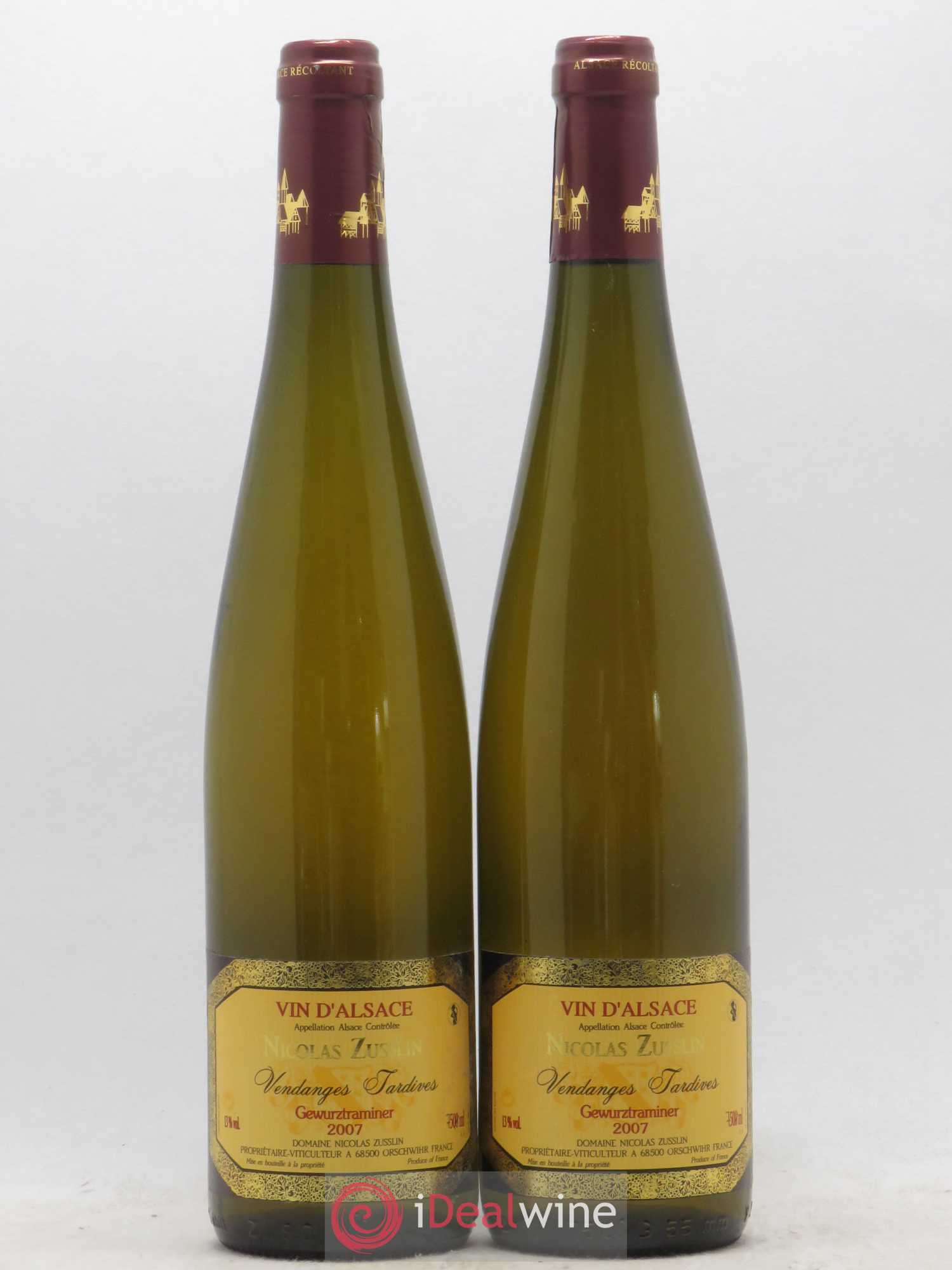 Gewurztraminer Vendanges Tardives Nicolas Zusslin 2007 - Lotto di 2 bottiglie - 0