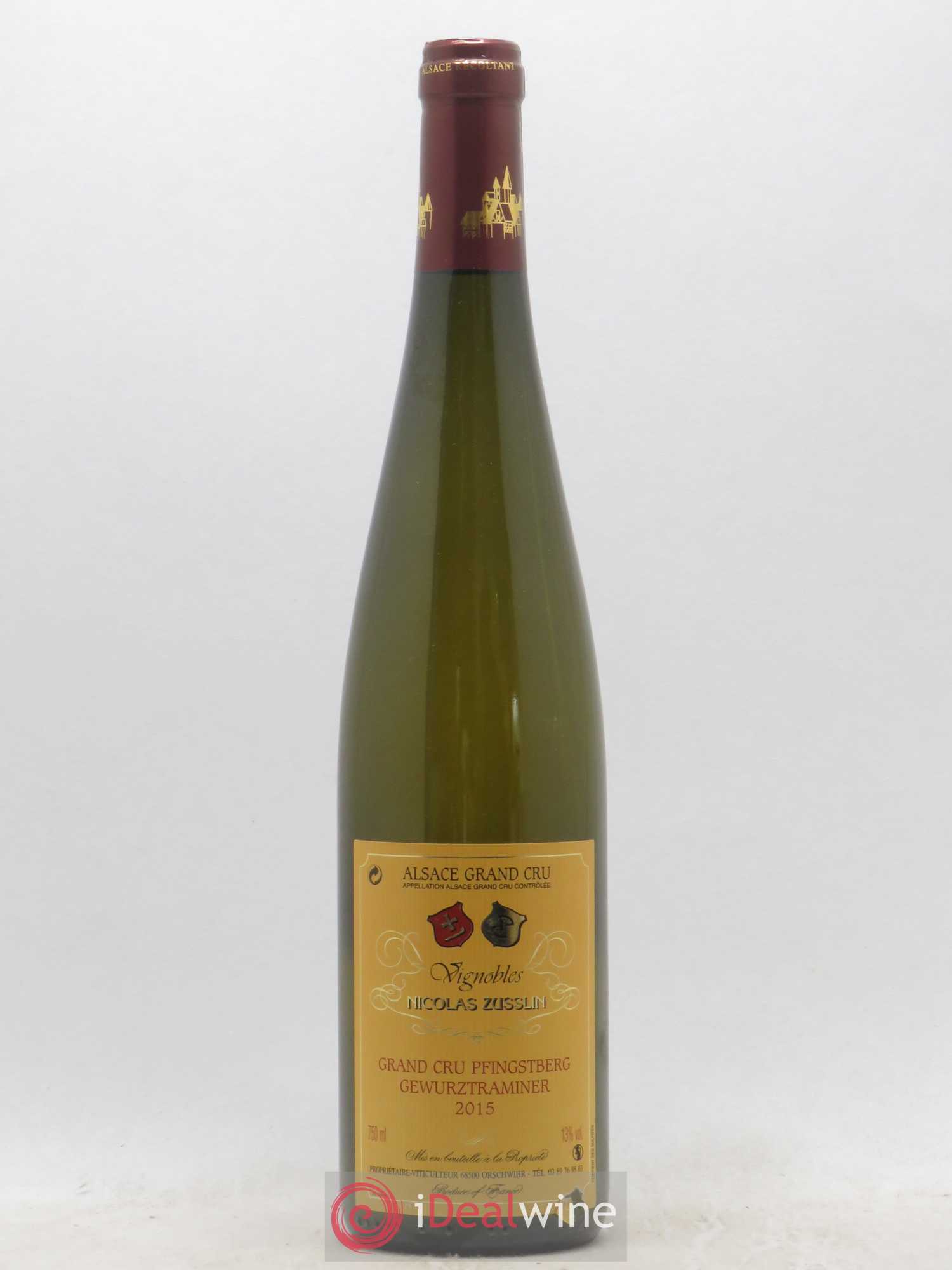 Gewurztraminer Grand Cru Pfingstberg Nicolas Zusslin (sans prix de réserve) 2015 - Lotto di 1 bottiglia - 0