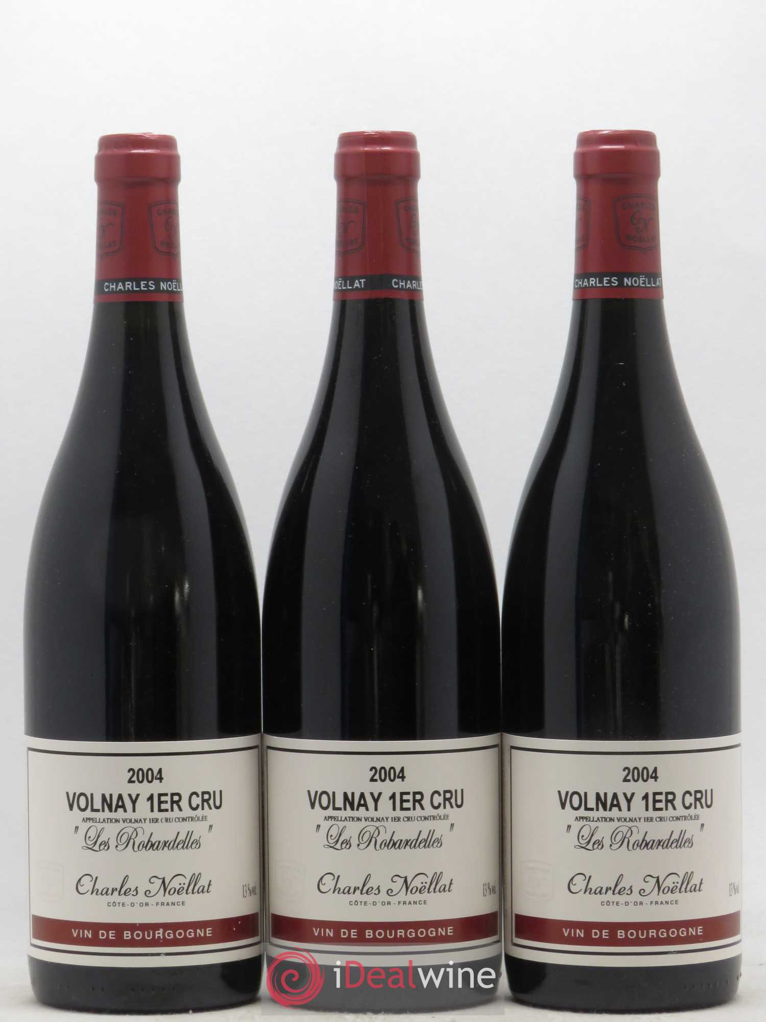 Volnay 1er Cru Les Robardelles Charles Noellat (sans prix de réserve) 2004 - Posten von 3 Flaschen - 0