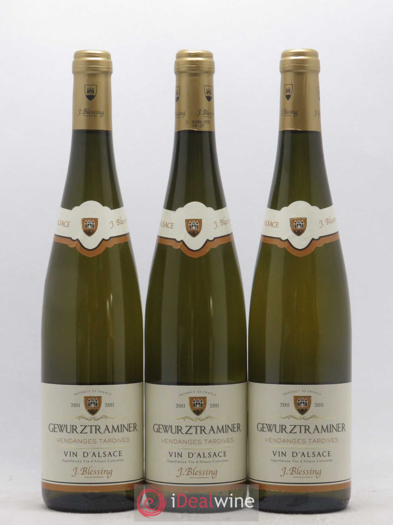 Gewurztraminer Vendanges Tardives J. Blessing 2011 - Lotto di 3 bottiglie - 0