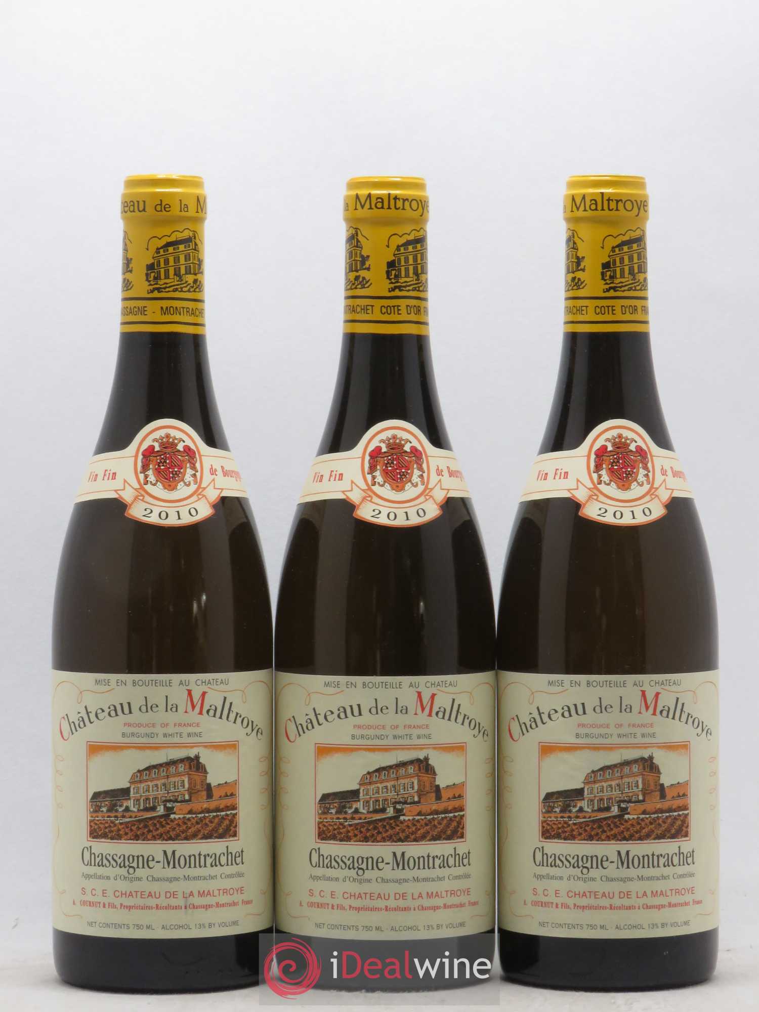 Chassagne-Montrachet Château de la Maltroye 2010 - Lot de 3 bouteilles - 0