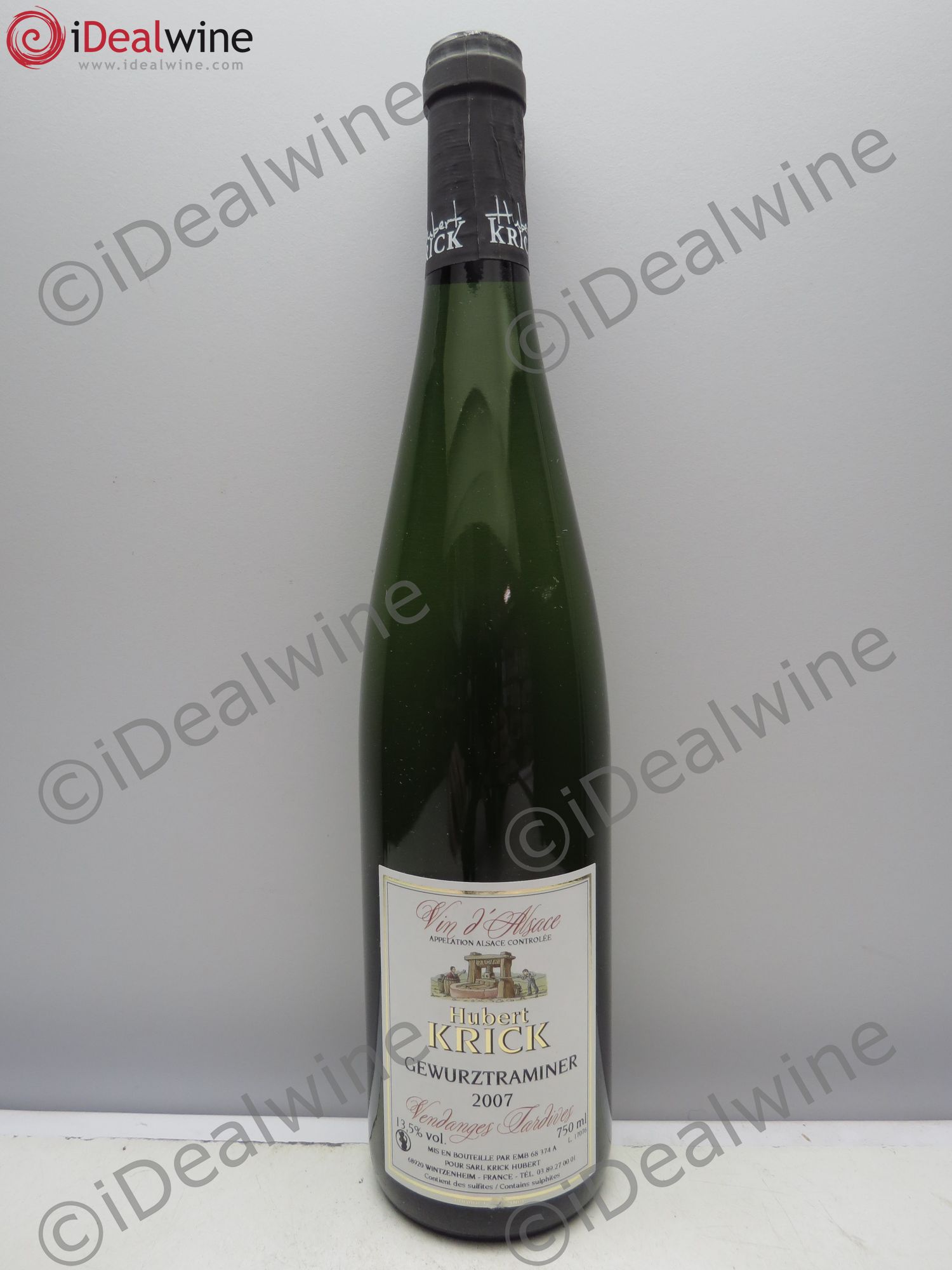 Gewurztraminer Vendanges Tardives. Hubert Krick 2007 - Posten von 6 Flaschen - 0