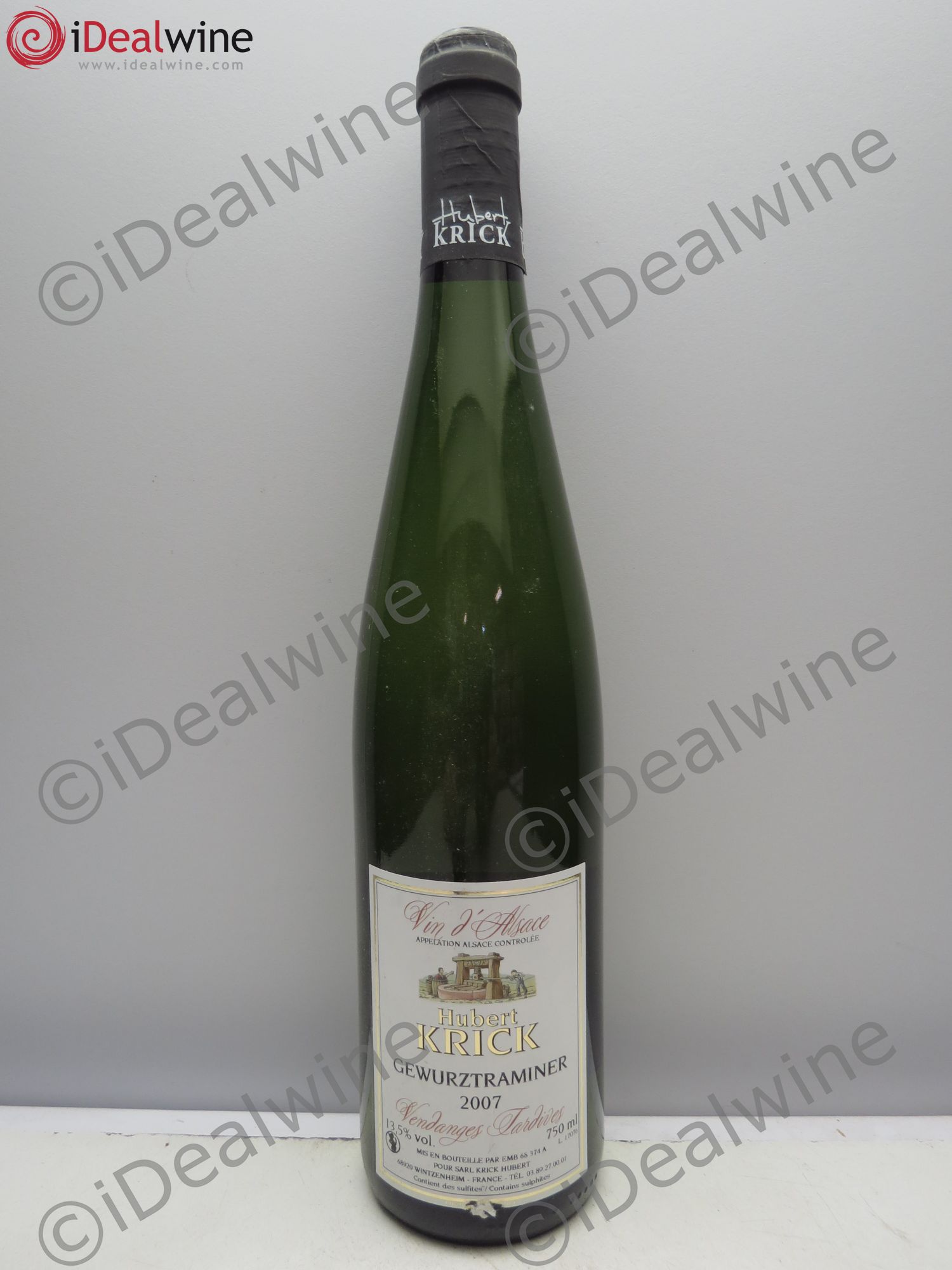 Gewurztraminer Vendanges Tardives. Hubert Krick 2007 - Posten von 6 Flaschen - 0