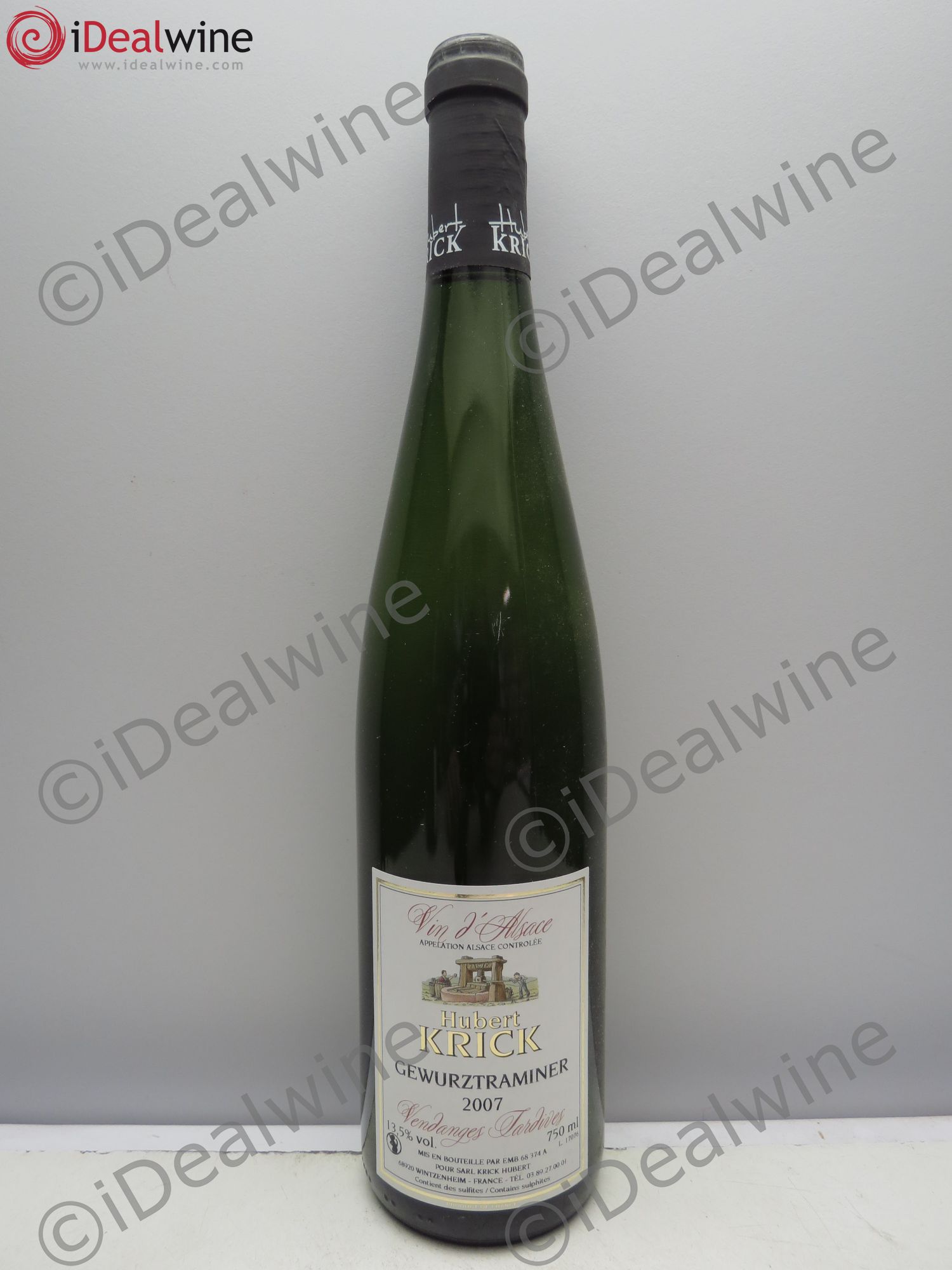 Gewurztraminer Vendanges Tardives. Hubert Krick 2007 - Posten von 1 Flasche - 0