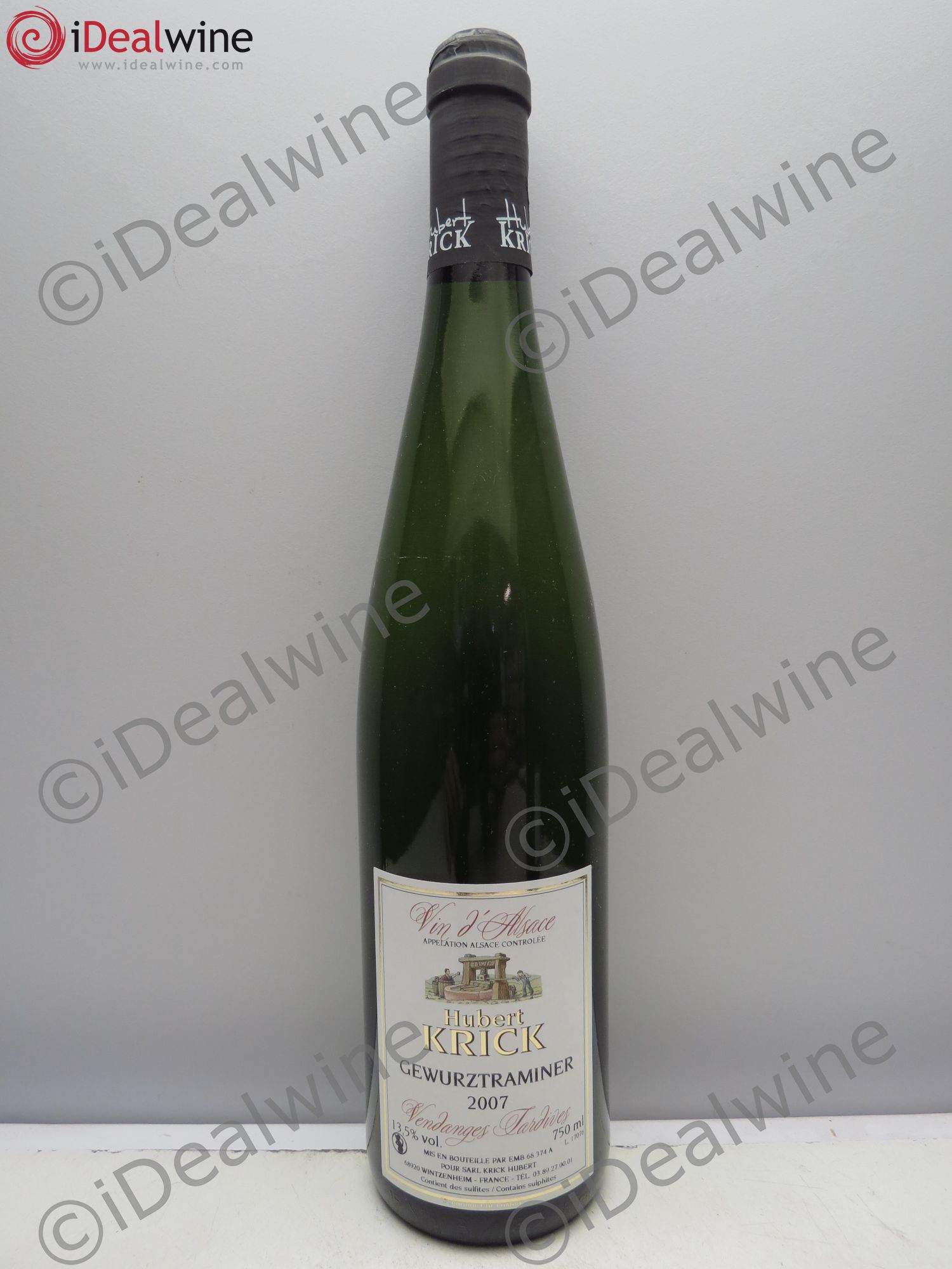 Gewurztraminer Vendanges Tardives. Hubert Krick 2007 - Posten von 1 Flasche - 0
