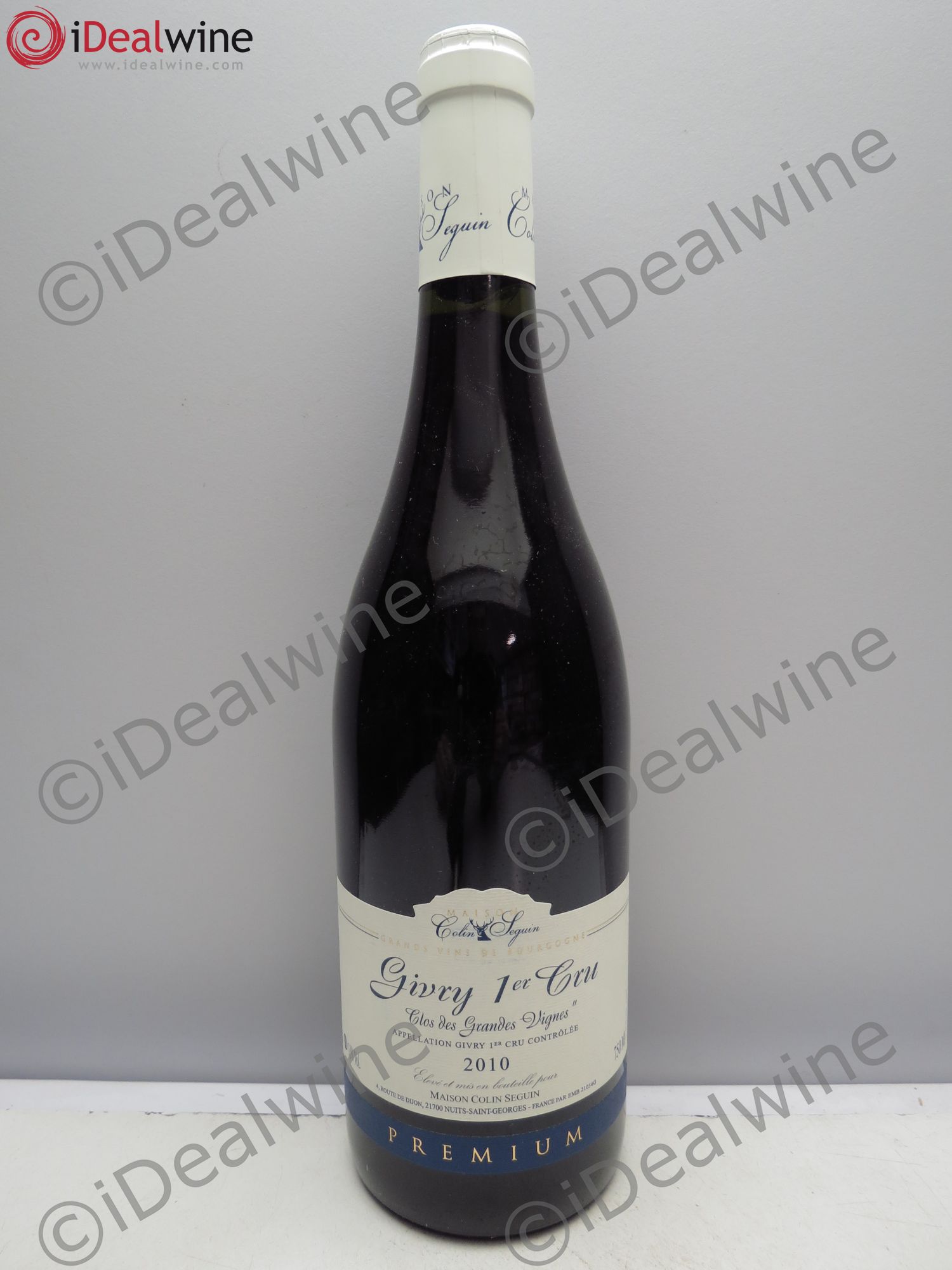 Givry 1er Cru Clos des grandes vignes. Colin Seguin 2010 - Posten von 6 Flaschen - 0