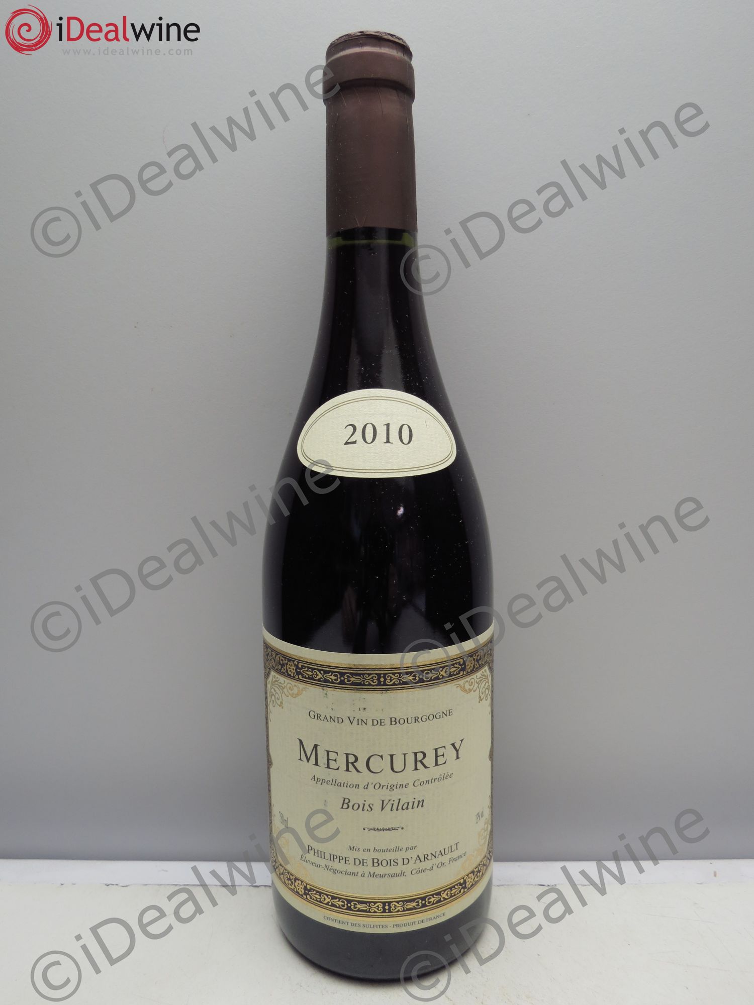 Mercurey 'Bois vilain' Philippe de Bois d'Arnault 2010 - Posten von 6 Flaschen - 0