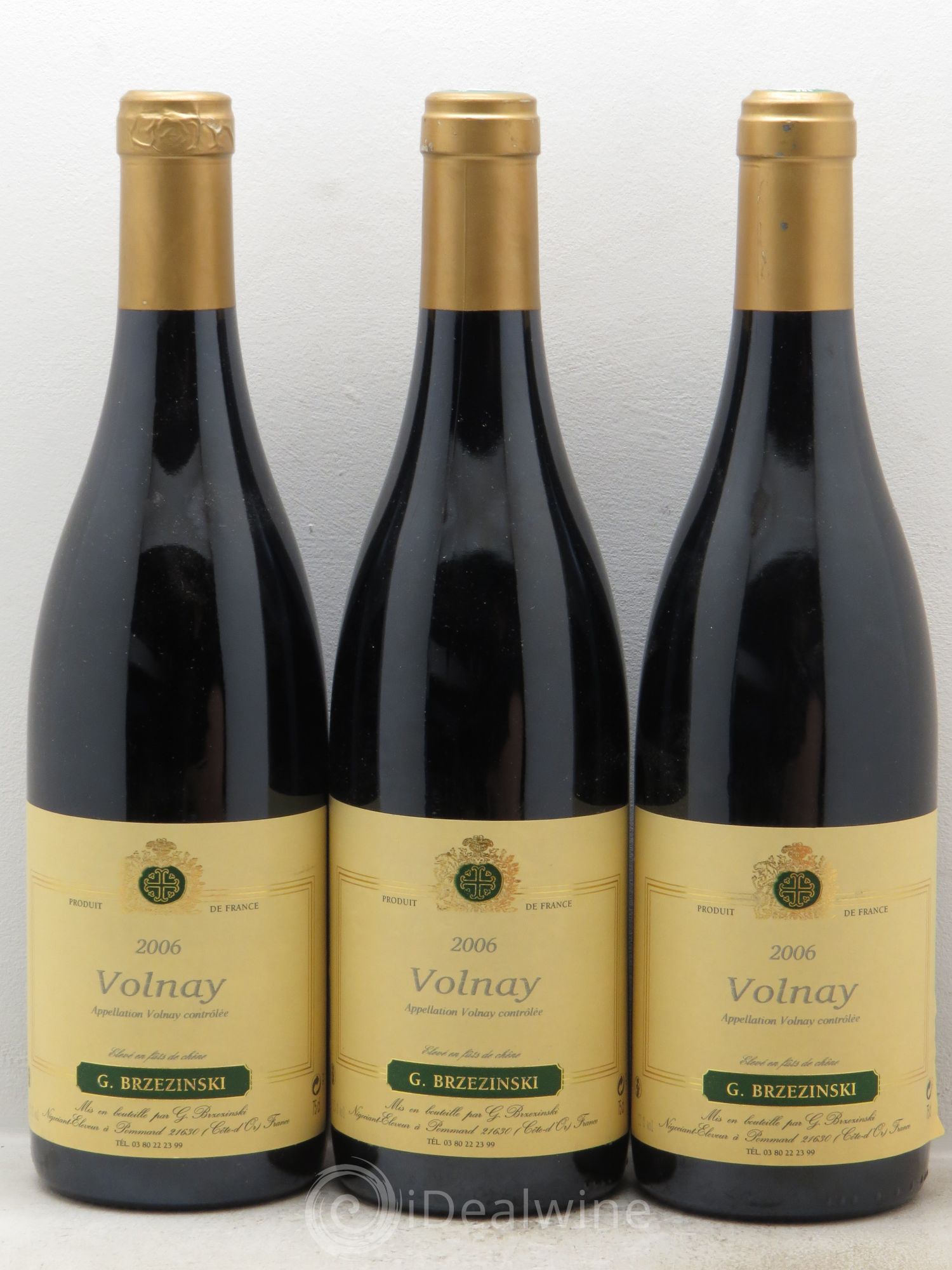 Volnay Brzezinski 2006 - Posten von 3 Flaschen - 0