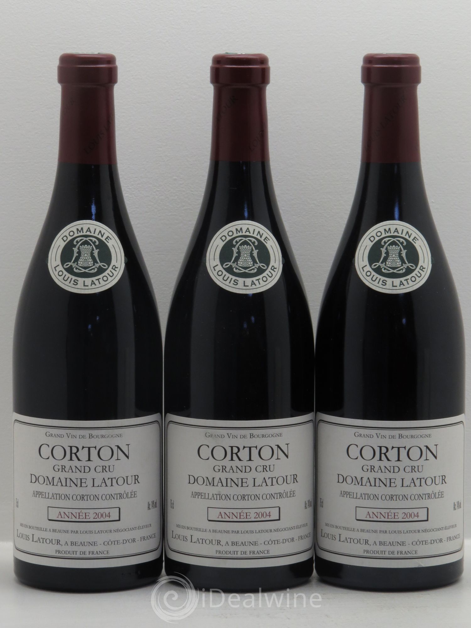 Corton Grand Cru Louis Latour 2004 - Lot de 3 bouteilles - 0